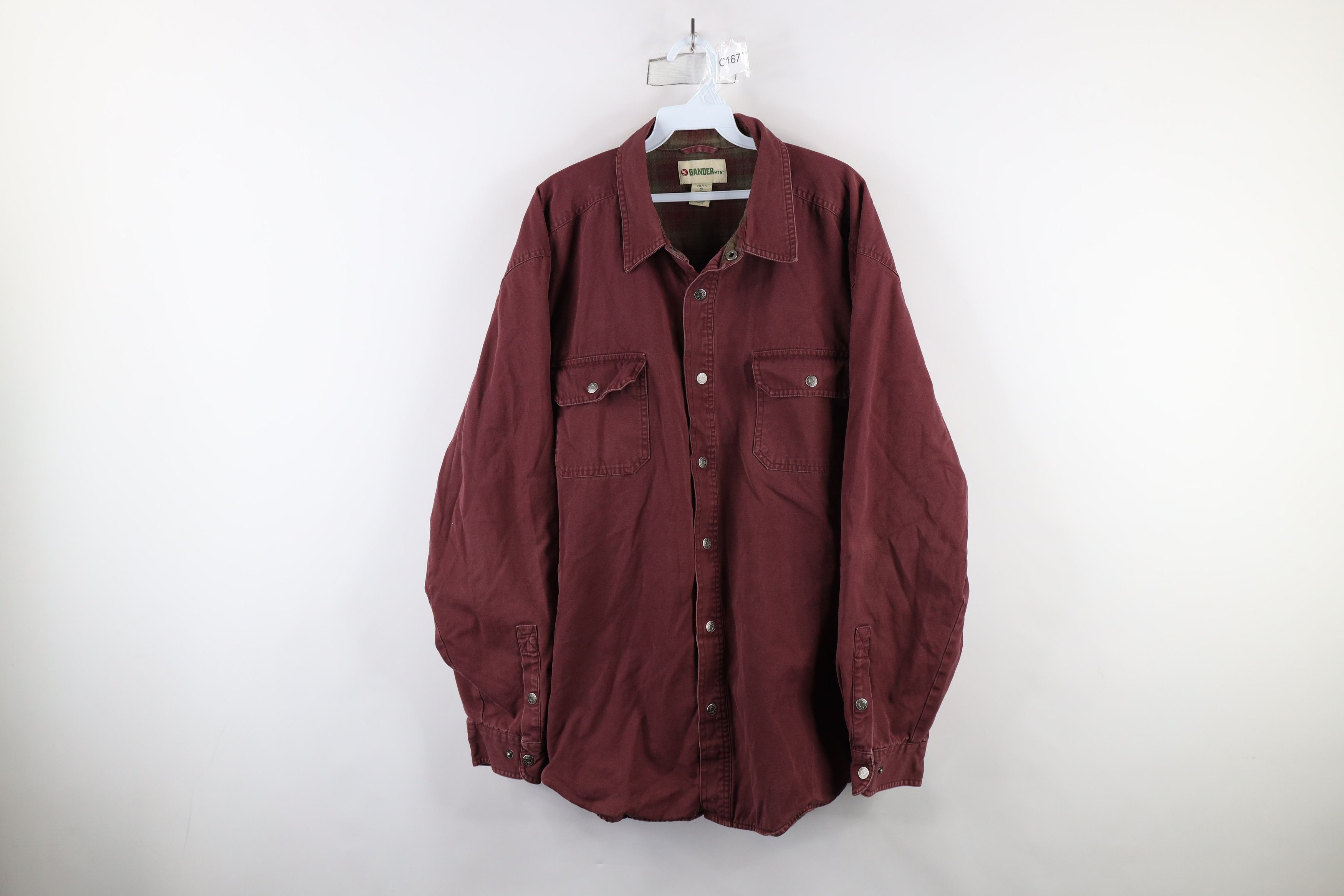 Vintage Vintage Gander Mountain Lined Canvas Button Shirt Jacket Size US XL / EU 56 / 4 - 1 Thumbnail
