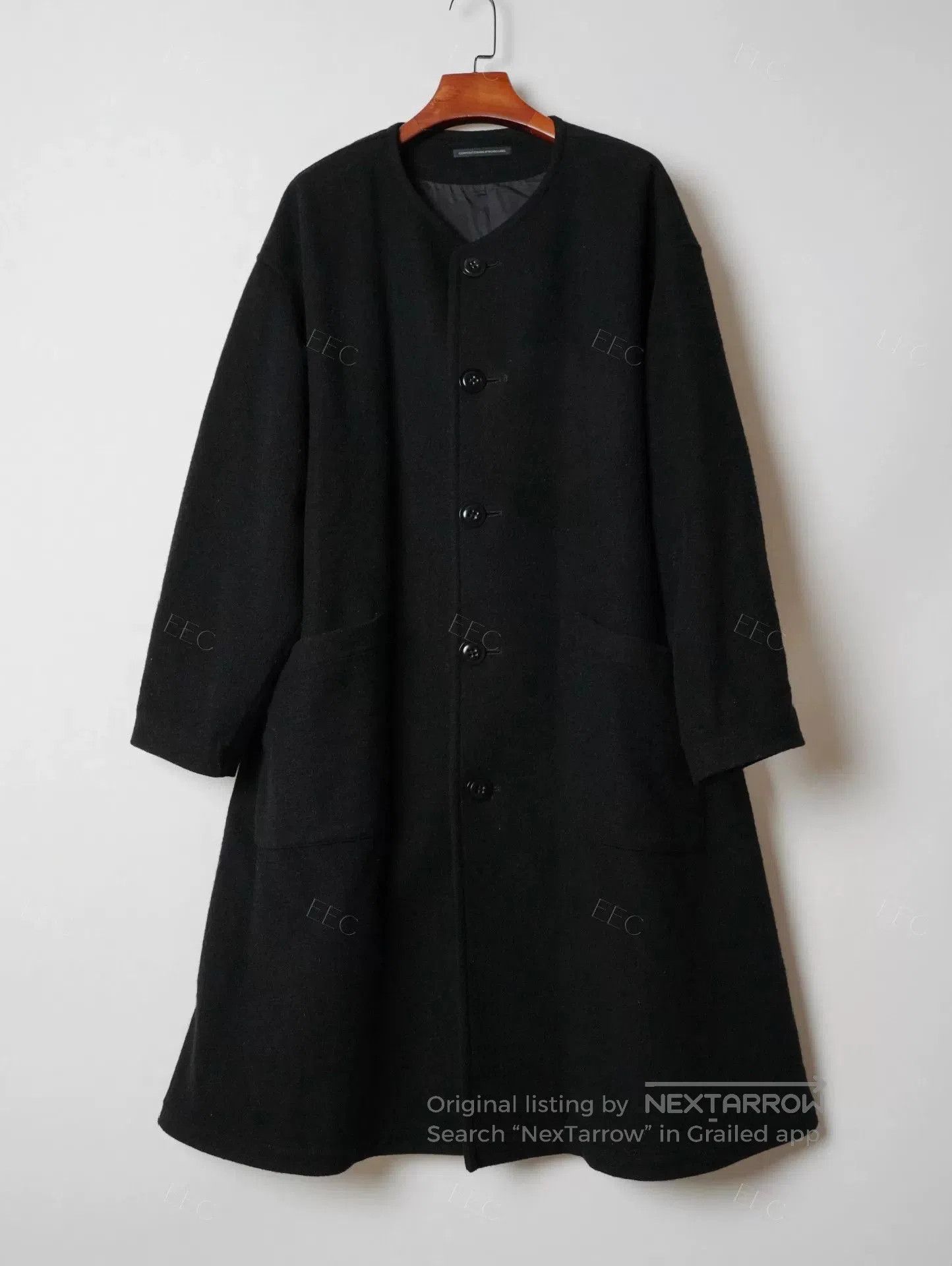 Yohji Yamamoto Yohji Yamamoto Black Wool Long Coat. Size US M / EU 48-50 / 2 - 4 Thumbnail