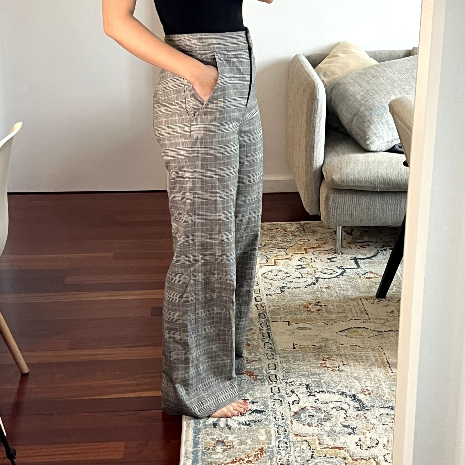 Veronica Beard Veronica Beard Jude trousers dress pants size 4 checked Size 27" / US 4 / IT 40 - 4 Thumbnail