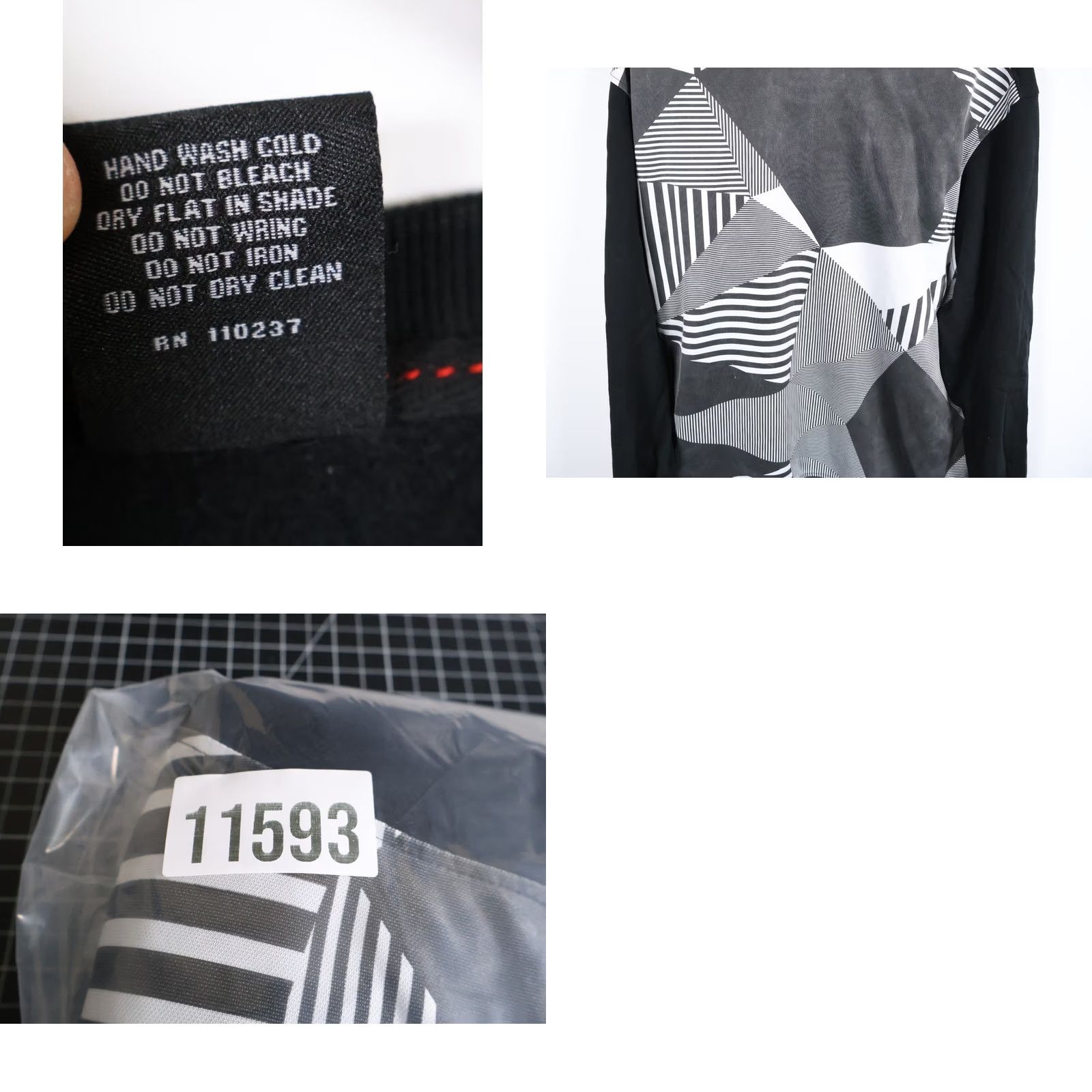 Enyce VINTAGE enyce Geometric Pattern Sweatshirt Men's 5XL Black Gray Crewneck VTG Y2K Size US XXL / EU 58 / 5 - 9 Thumbnail
