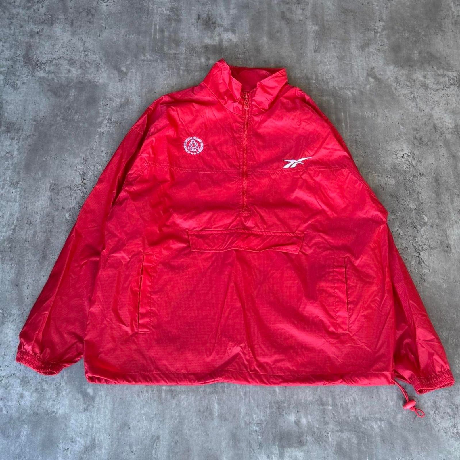 Reebok × Vintage Vintage 90s Reebok Red USA Tennis Embroidered Windbreaker Size US L / EU 52-54 / 3 - 1 Thumbnail