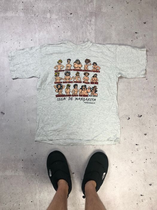 Vintage Vintage 90s Dirty Humor Types Of Boobs T-Shirt