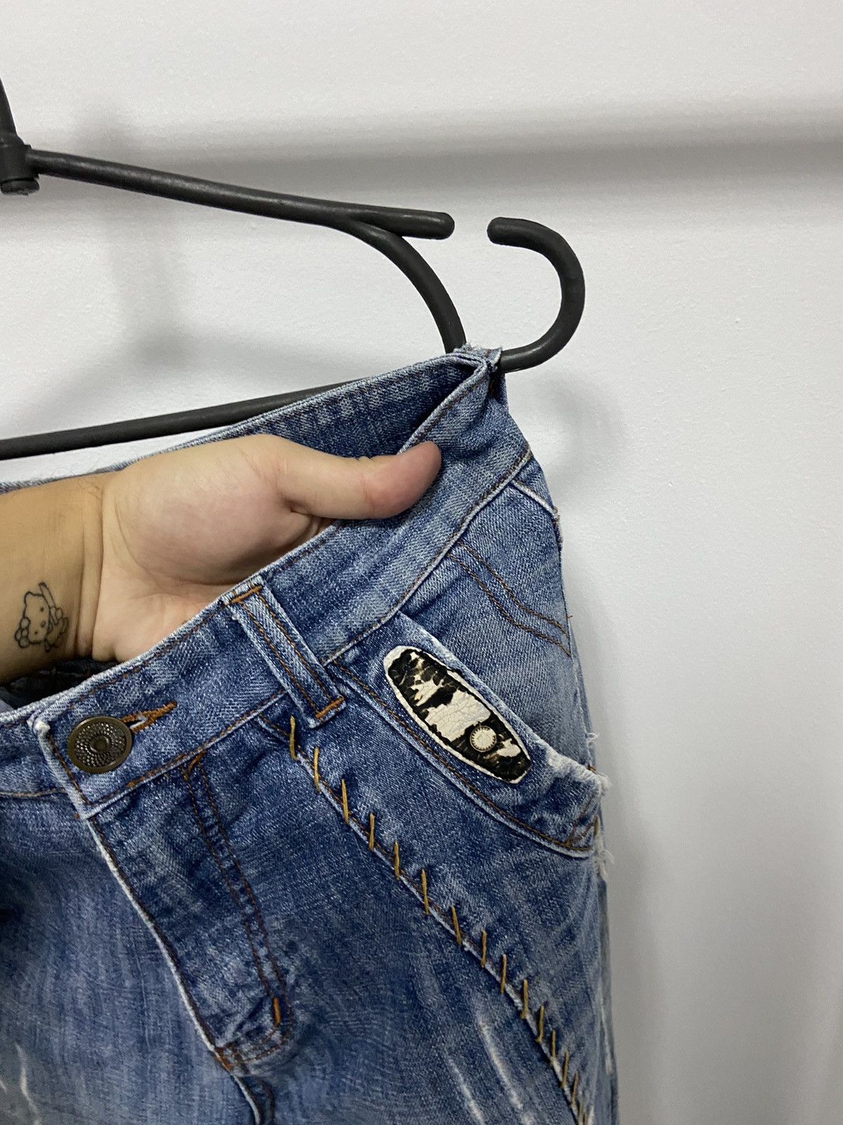 Japanese Brand × Vintage Bucks Dollars jeans Pants Japanese Vintage Small Logo Kang Size US 31 - 9 Thumbnail