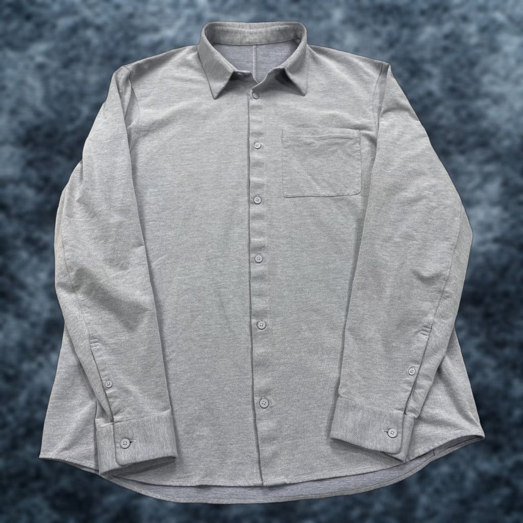 Lululemon Lululemon Shirt Mens Large Blue Cotton Blend Poplin Casual Office Button-Up Size US L / EU 52-54 / 3 - 1 Thumbnail