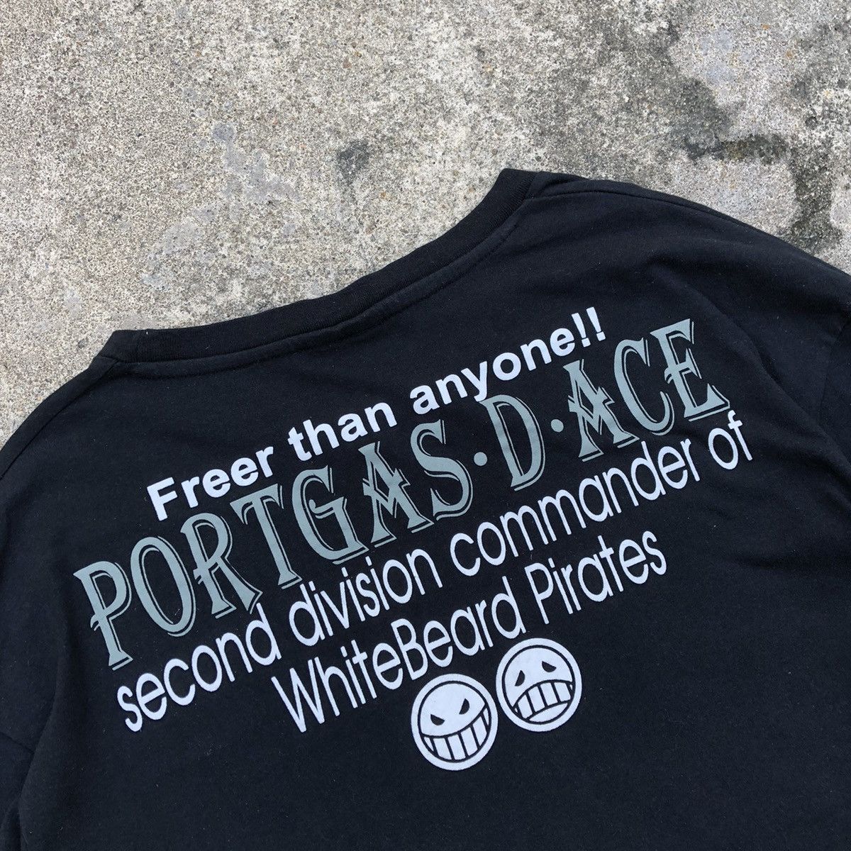 Anime × One Piece 🔥Rare🔥🇯🇵One Piece Portgas D Ace Of White Beard Promo Tee Size US XL / EU 56 / 4 - 5 Thumbnail