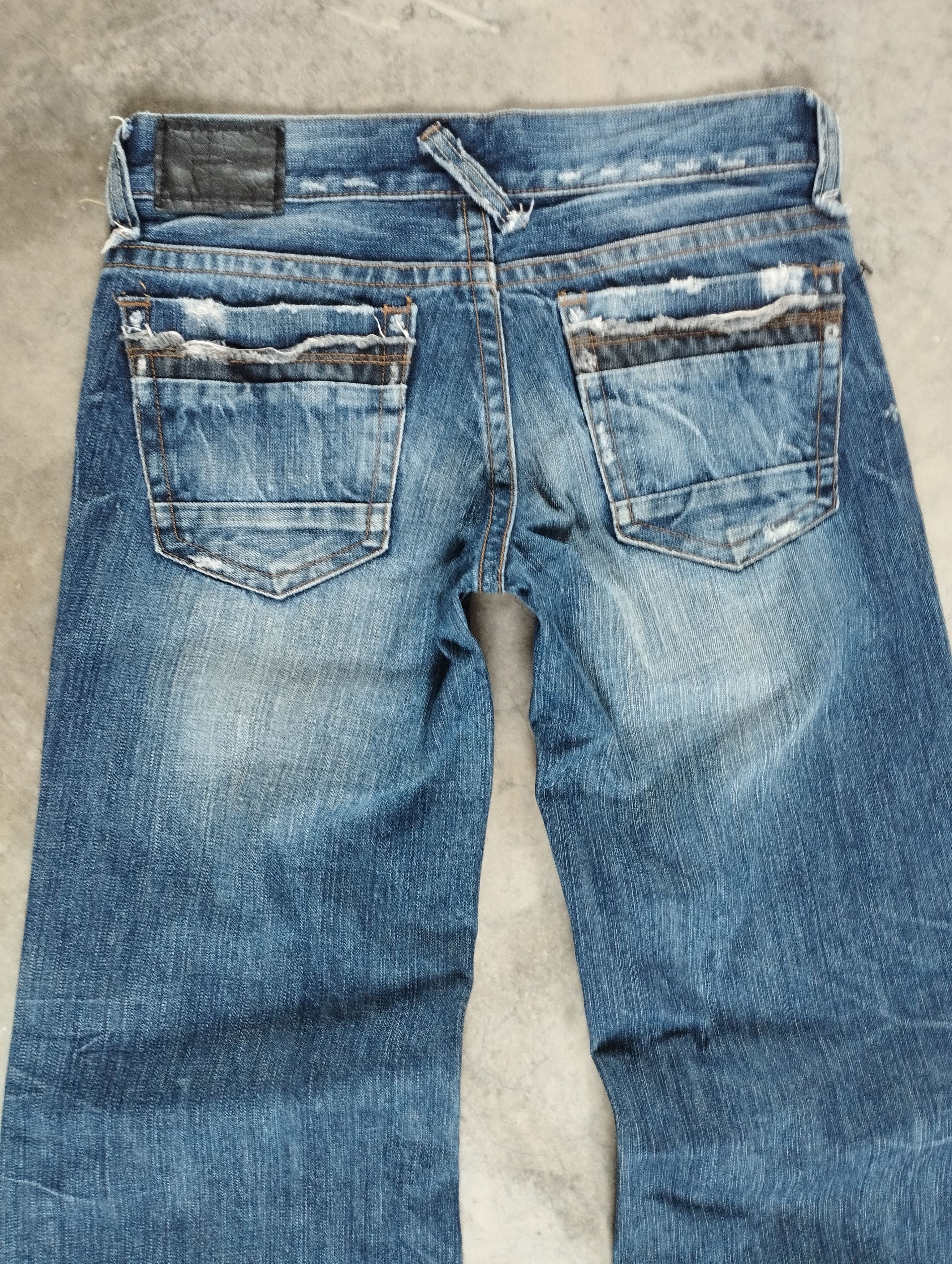 If Six Was Nine Super Flare Jeans Stone Wash Holic Bellbottom Bootcut Jeans Size US 27 - 6 Thumbnail