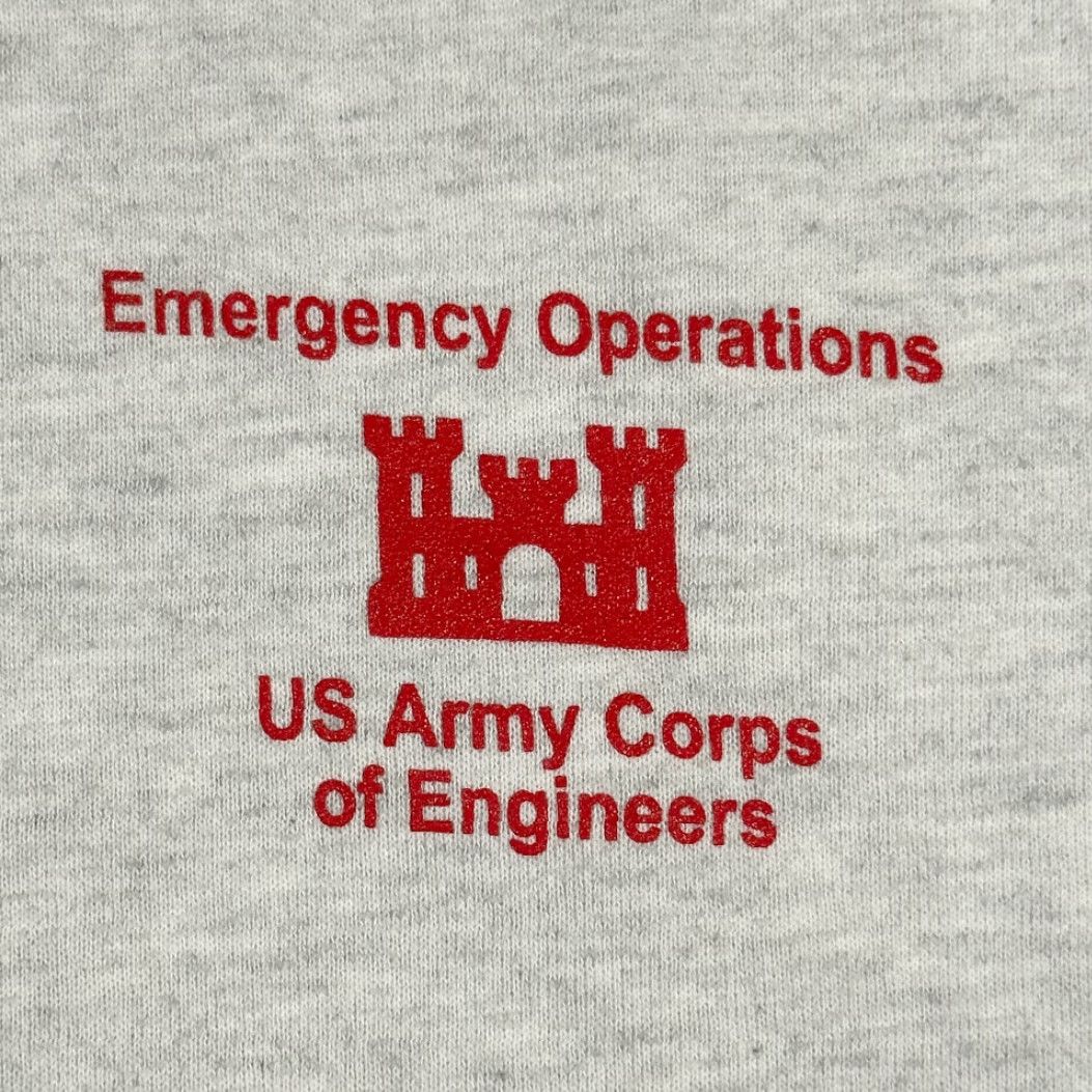 Soffe VINTAGE Soffe Army Corps Engineers Sweater Adult XL Gray Crew Neck Long Sleeve Sweatshirt USA 90s Size US XL / EU 56 / 4 - 2 Thumbnail