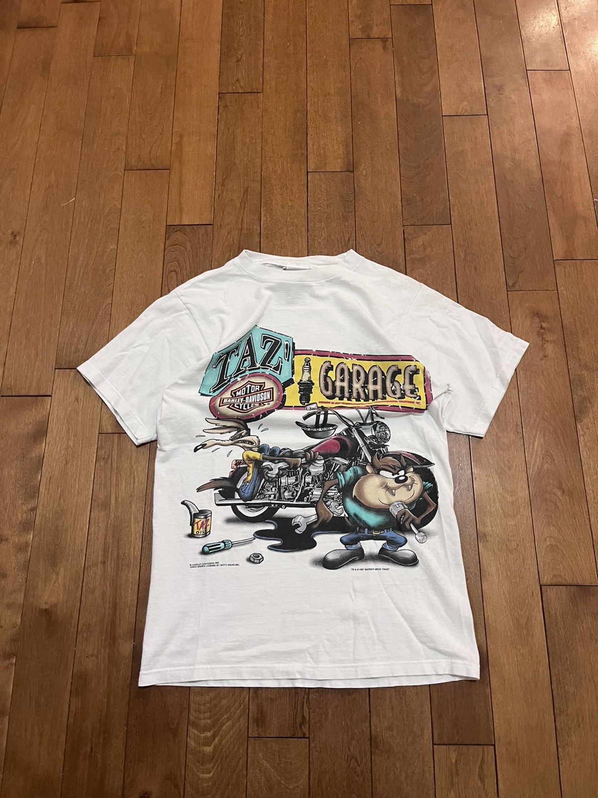 Harley Davidson Vintage 1997 looney tunes harley davidson t-shirt Size US S / EU 44-46 / 1 - 2 Thumbnail