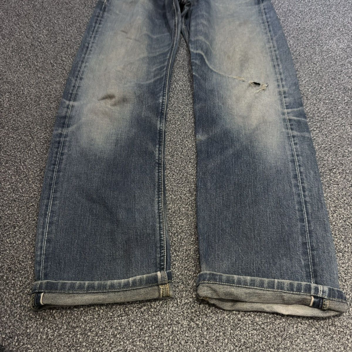 Seditionaries Vintage 90s Japanese Selvedge Lee Union Made Rusty Denim Size US 32 / EU 48 - 8 Thumbnail