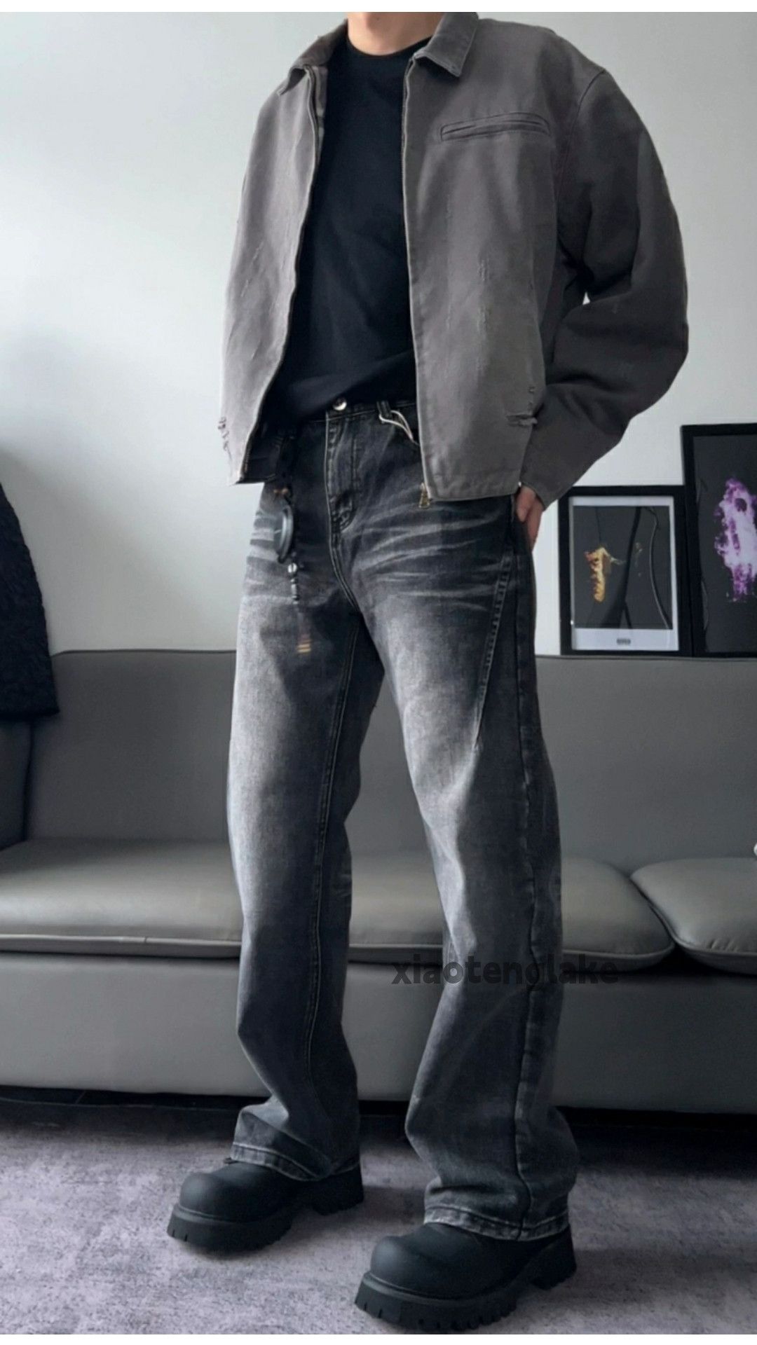 Jean × Vintage washed faded cleanfit yuppie loose y2k retro jeans Size US 32 / EU 48 - 1 Thumbnail