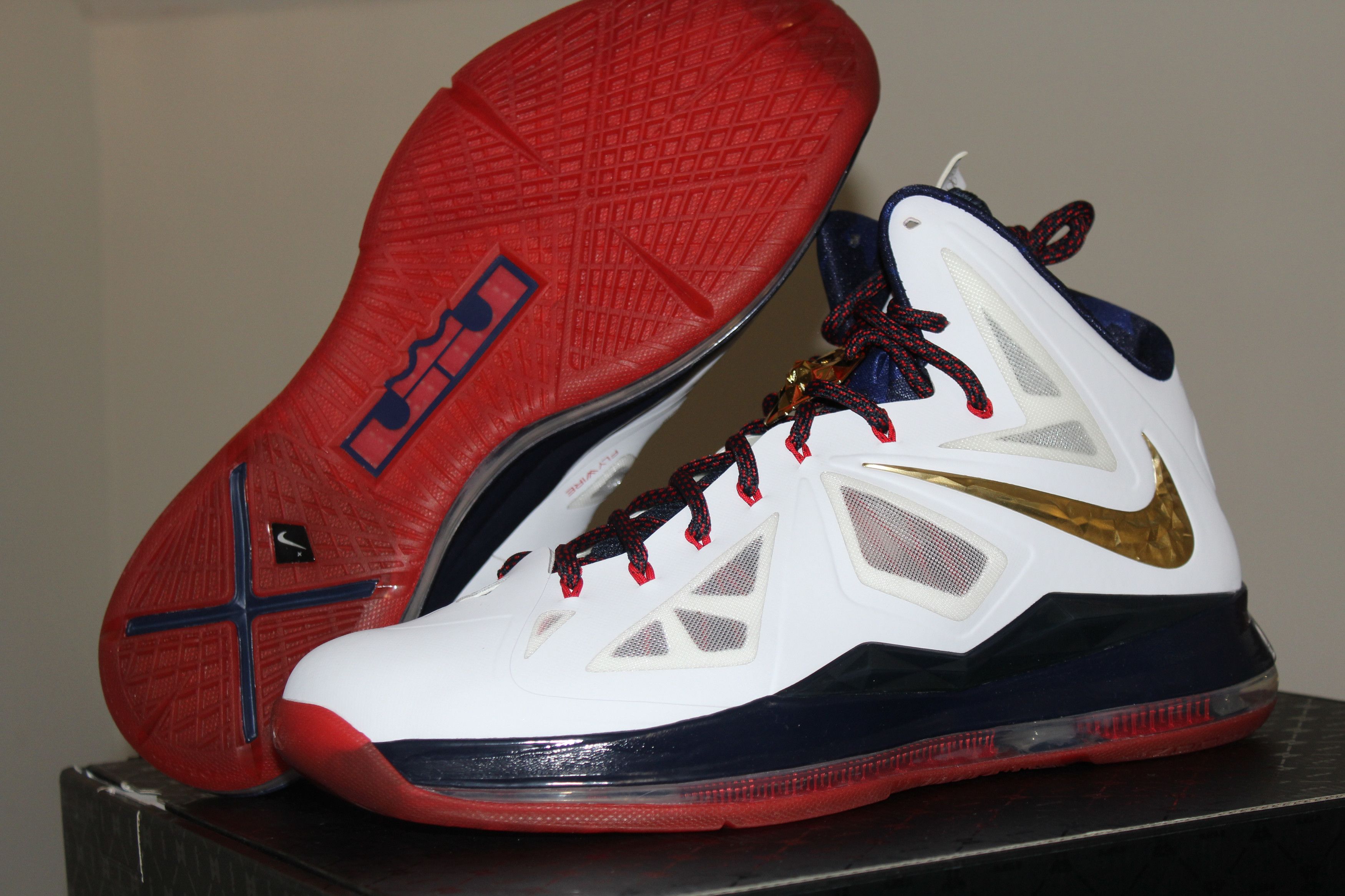 Nike Nike LeBron 10+Sport Package Gold Medal USA Olympics Size 14 Size US 14 / EU 47 - 1 Thumbnail