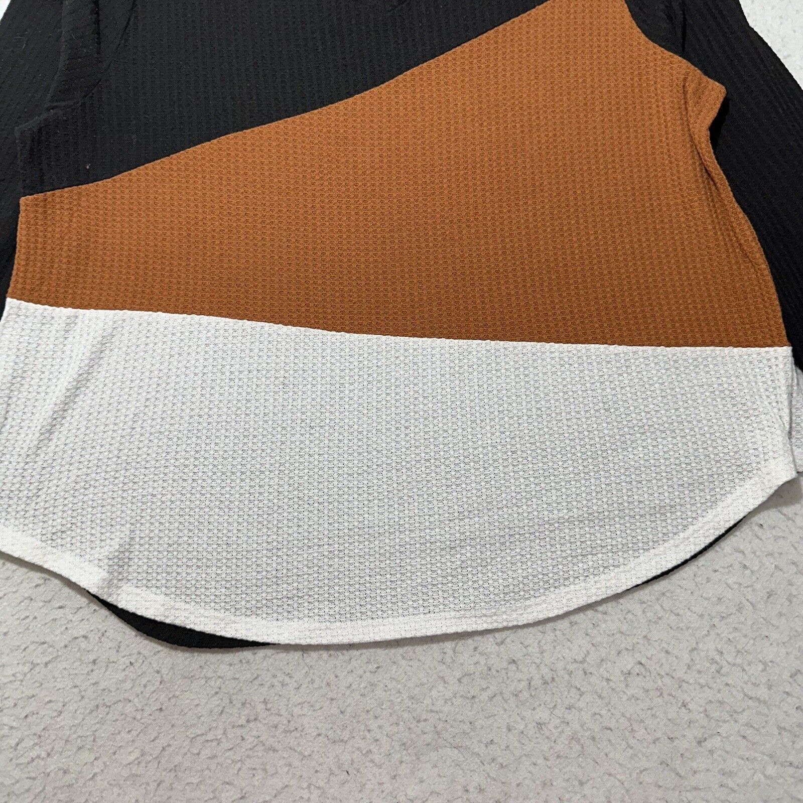 Shein SheIn 4XL Size V-Neck Colorblock Sweater Black Orange White Size 4XL / US 24-26 - 6 Thumbnail