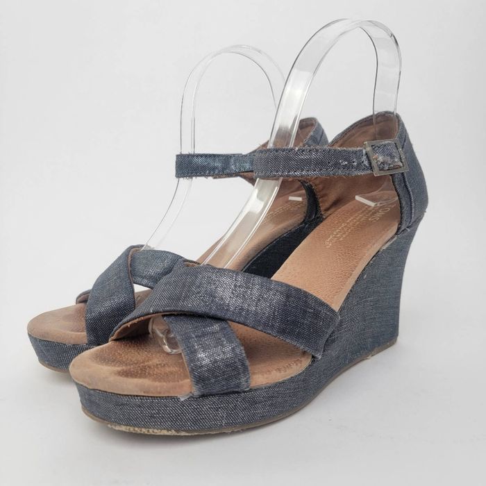 Toms wedges store sienna