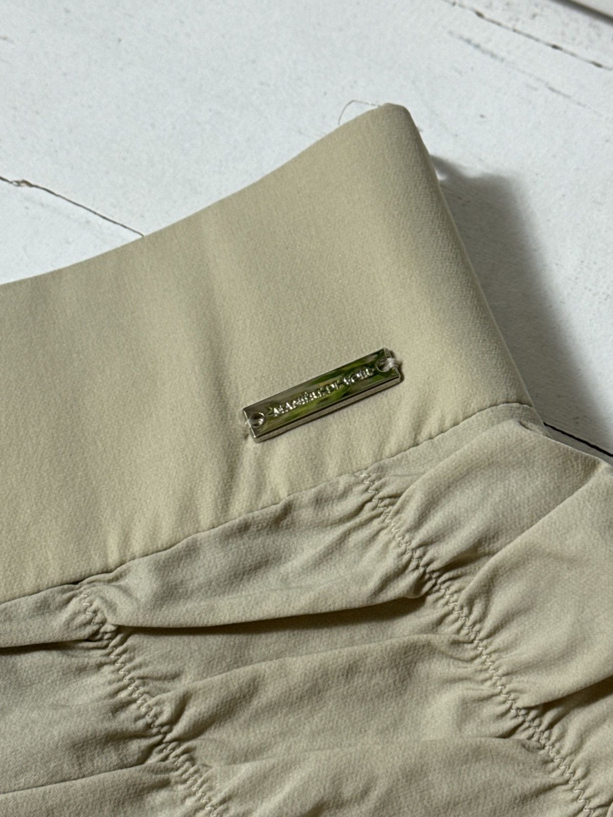 Maniere De Vior VINTAGE MANIERE DE VOIR AVANT GARDE DRAPERY SKINNY PANTS Size 28" / US 6 / IT 42 - 6 Thumbnail