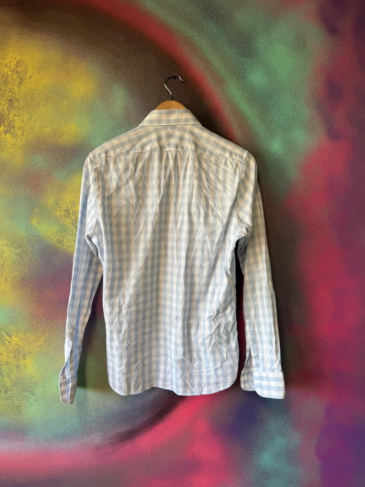 Other T.M. Lewin blue gingham check formal shirt -slim fit Size US S / EU 44-46 / 1 - 5 Thumbnail