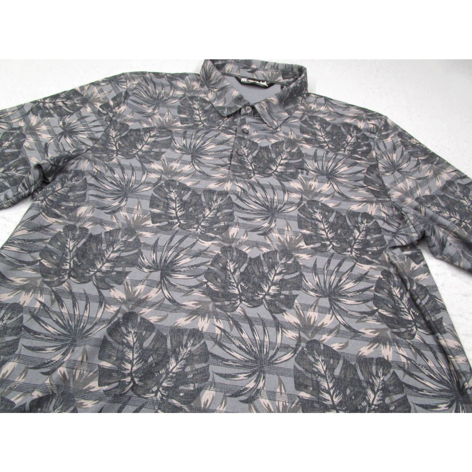TravisMathew VINTAGE Travis Mathew Men's Polo Shirt XL Short Sleeve Floral Casual Golf Performance Size US XL / EU 56 / 4 - 2 Thumbnail
