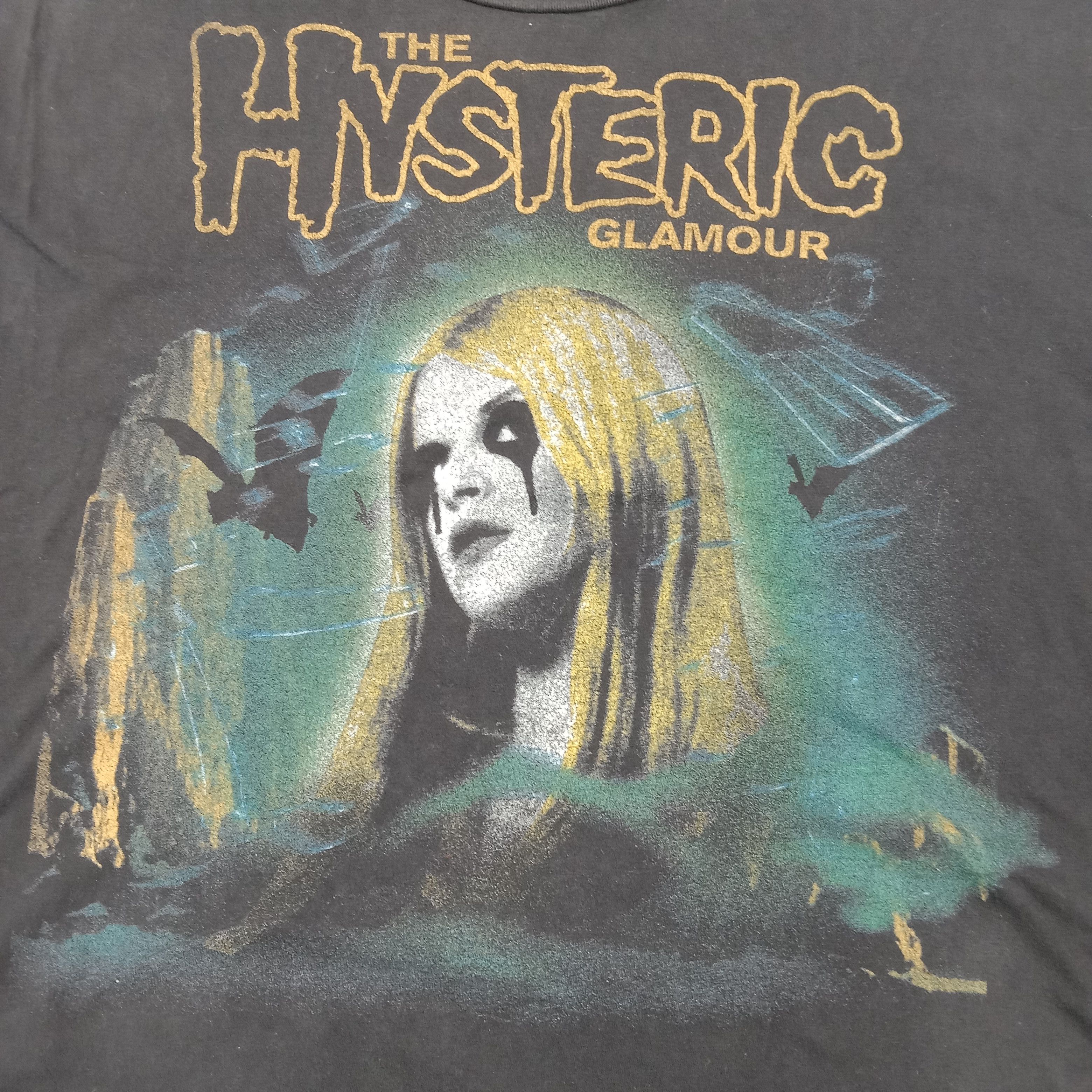 Hysteric Glamour Hysteric Glamour Japanese Horrors Cropped Tshirt C276N1 Size XL / US 12-14 / IT 48-50 - 3 Thumbnail