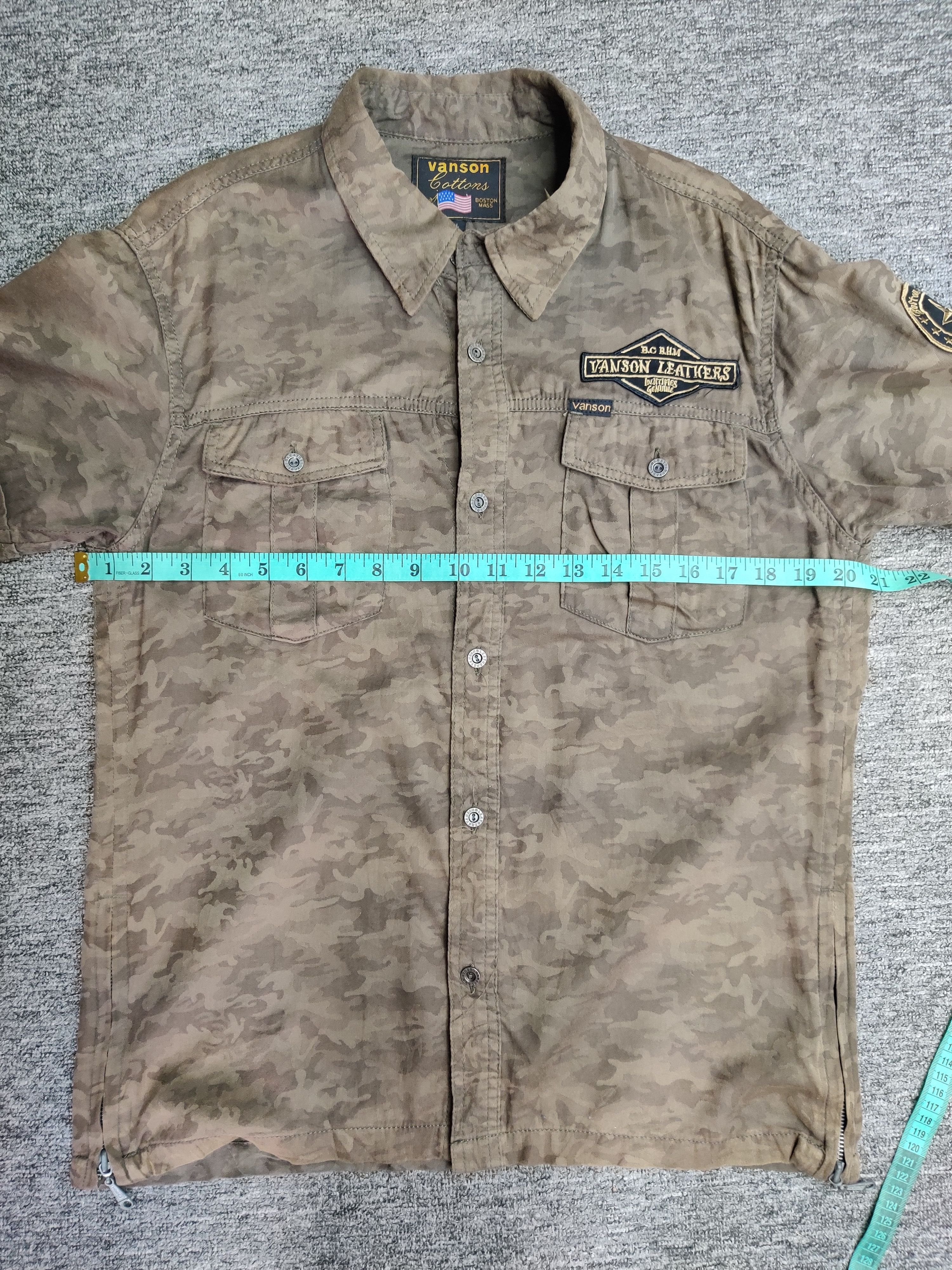 Vanson Leathers Vintage Vanson Leathers American Military Button Shirt Size US L / EU 52-54 / 3 - 14 Thumbnail