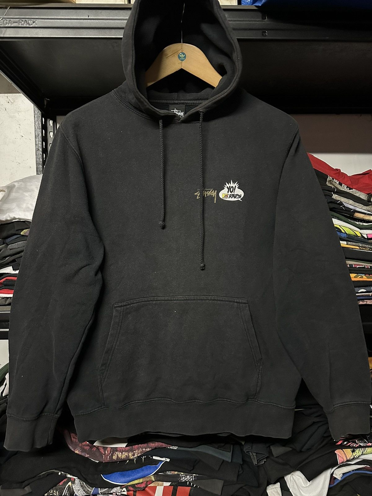 Rap Tees × Stussy × Vintage Rare Vintage Y2k Stussy Eric B And Rakim Hiphop Faded Hoodie Size US M / EU 48-50 / 2 - 9 Thumbnail