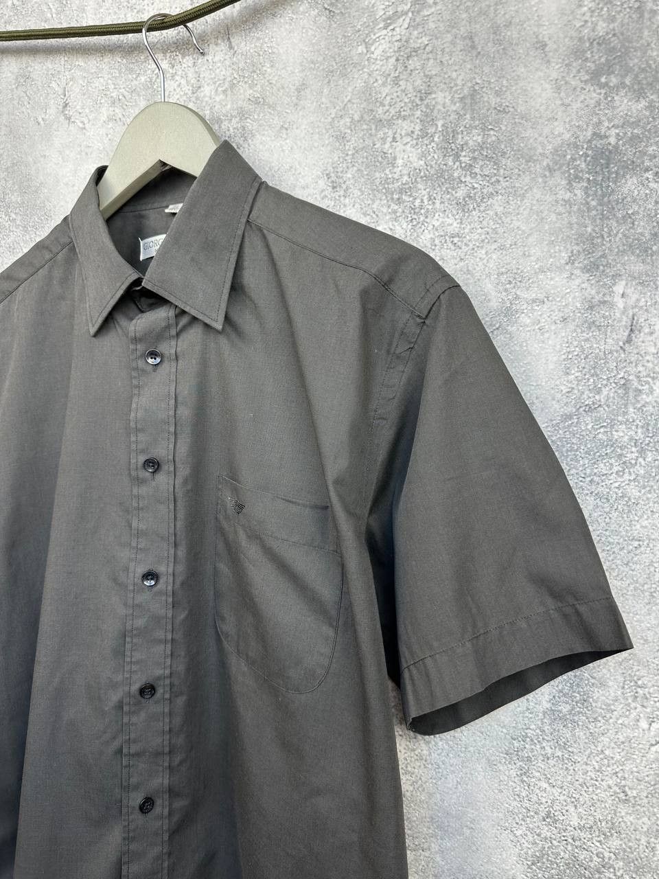 Giorgio Armani Giorgio Armani Italy Black SS Button-Up Shirt Minimalist Size US L / EU 52-54 / 3 - 5 Thumbnail
