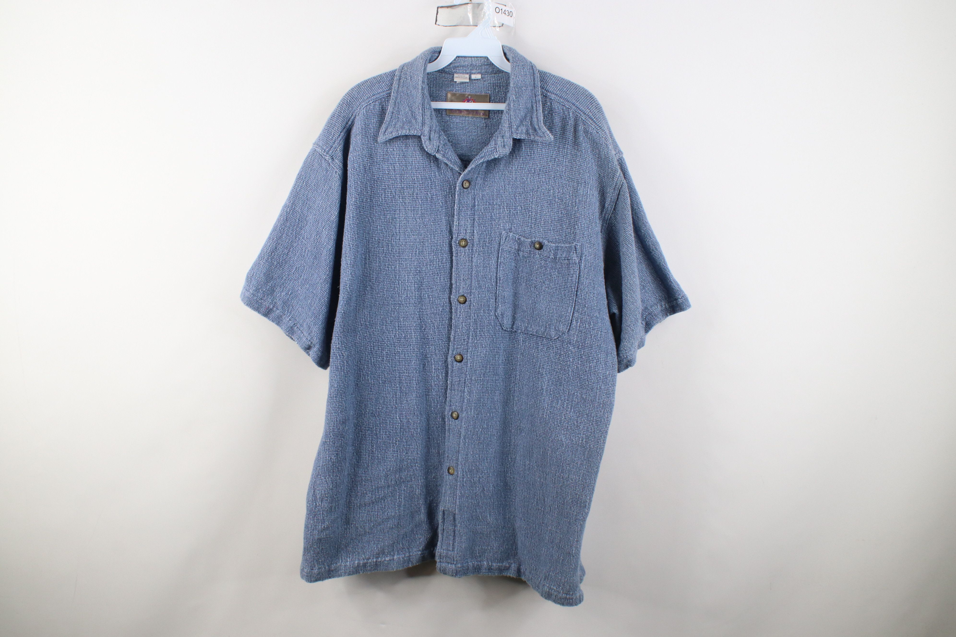 Vintage Vintage 90s The Territory Ahead Oxford Weave Button Shirt Size US L / EU 52-54 / 3 - 1 Thumbnail