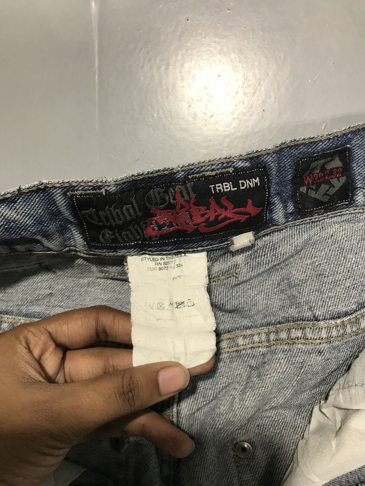 Tribal Streetwear Vintage tribal embroidered denim Size US 32 / EU 48 - 8 Thumbnail