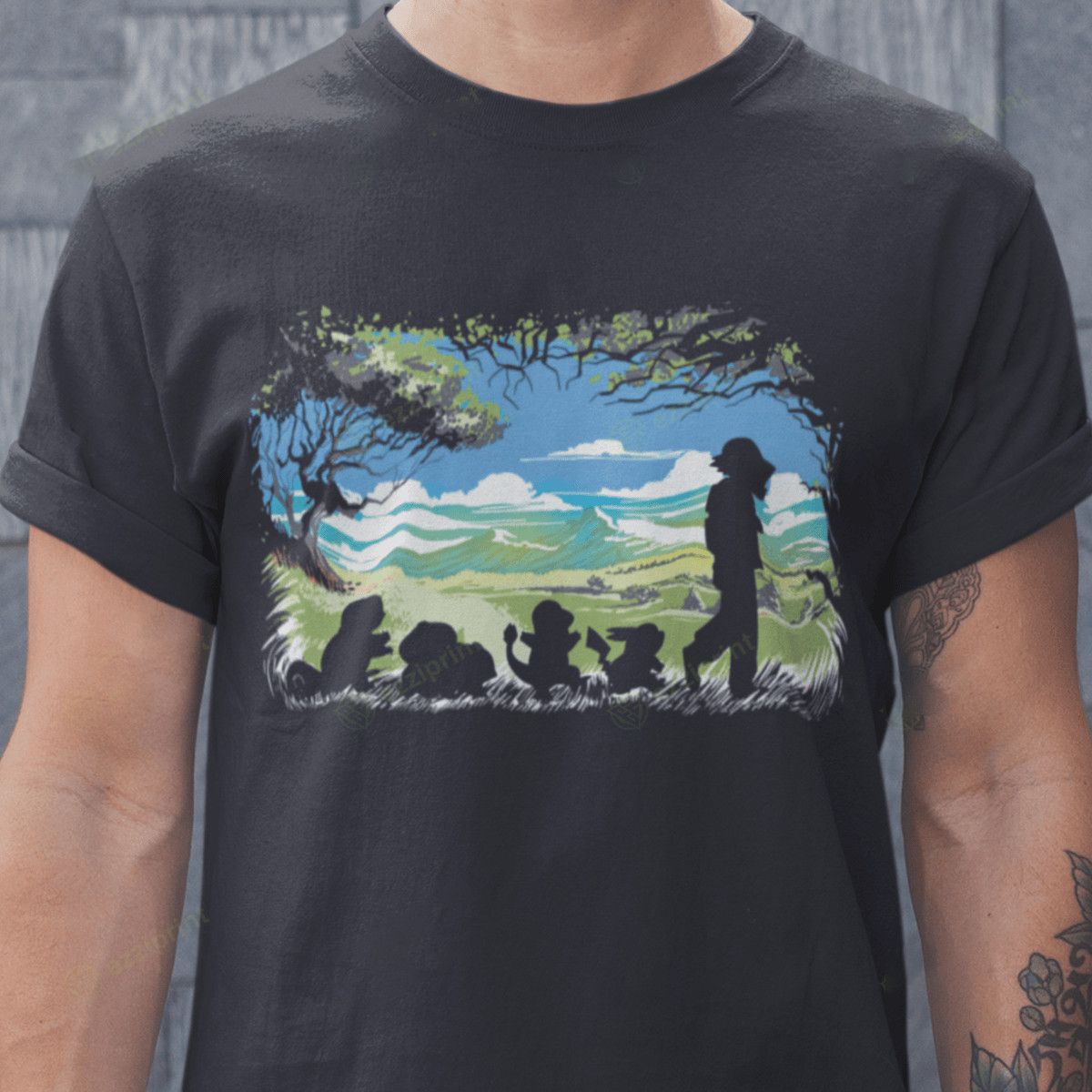 Designer × Vintage Starter Walk Pokémon T-Shirt – Kanto Trio Throwback Size US XL / EU 56 / 4 - 3 Thumbnail