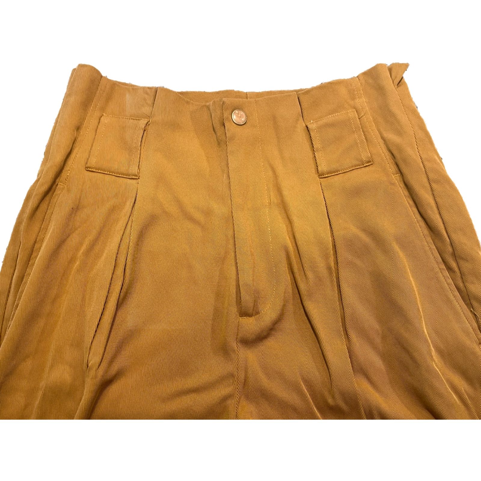 Scotch & Soda Scotch & Soda Daisy High Rise Straight Leg Paper Bag Trousers Camel Brown Sz Sm Pants Women 27 Inseam 27" Regular Vintage No Size 27" / US 4 / IT 40 - 2 Thumbnail