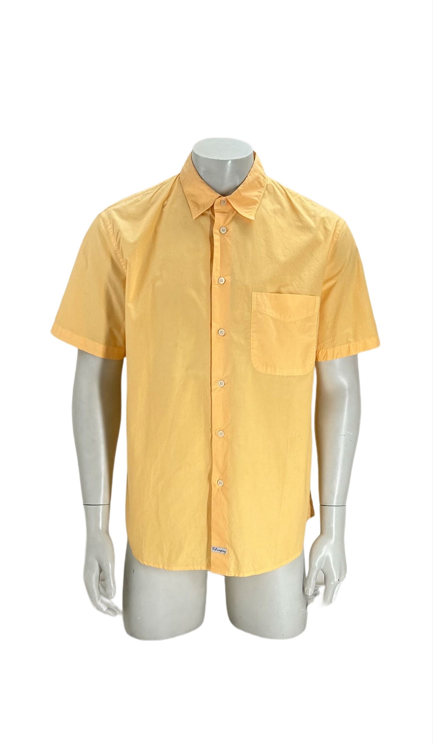 C.P. Company CP Company Light Orange Short Sleeve Cotton Shirt Size US XXL / EU 58 / 5 - 1 Thumbnail