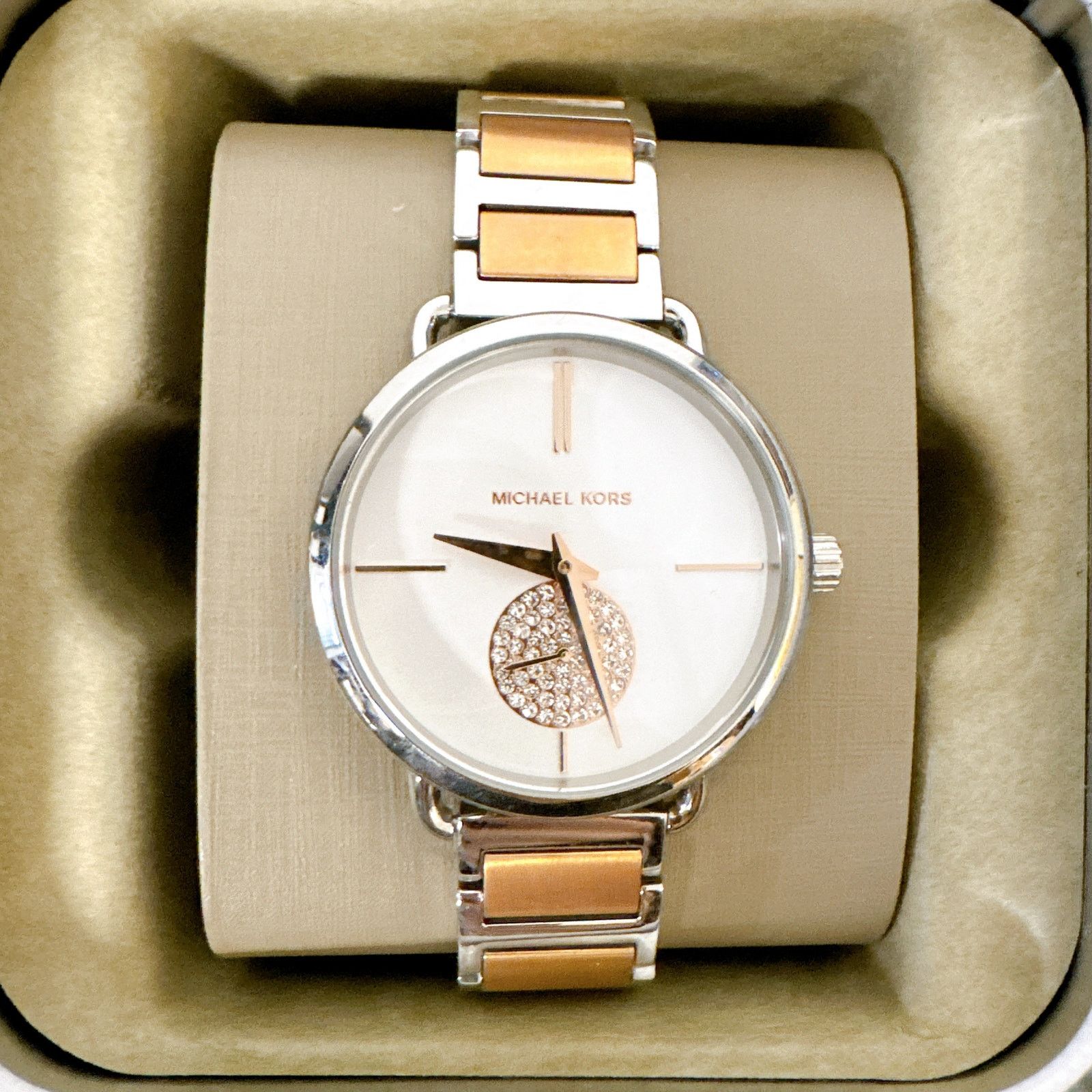 Michael Kors Michael Kors MK3709 Women's Portia Two-Tone Watch Size ONE SIZE - 1 Thumbnail