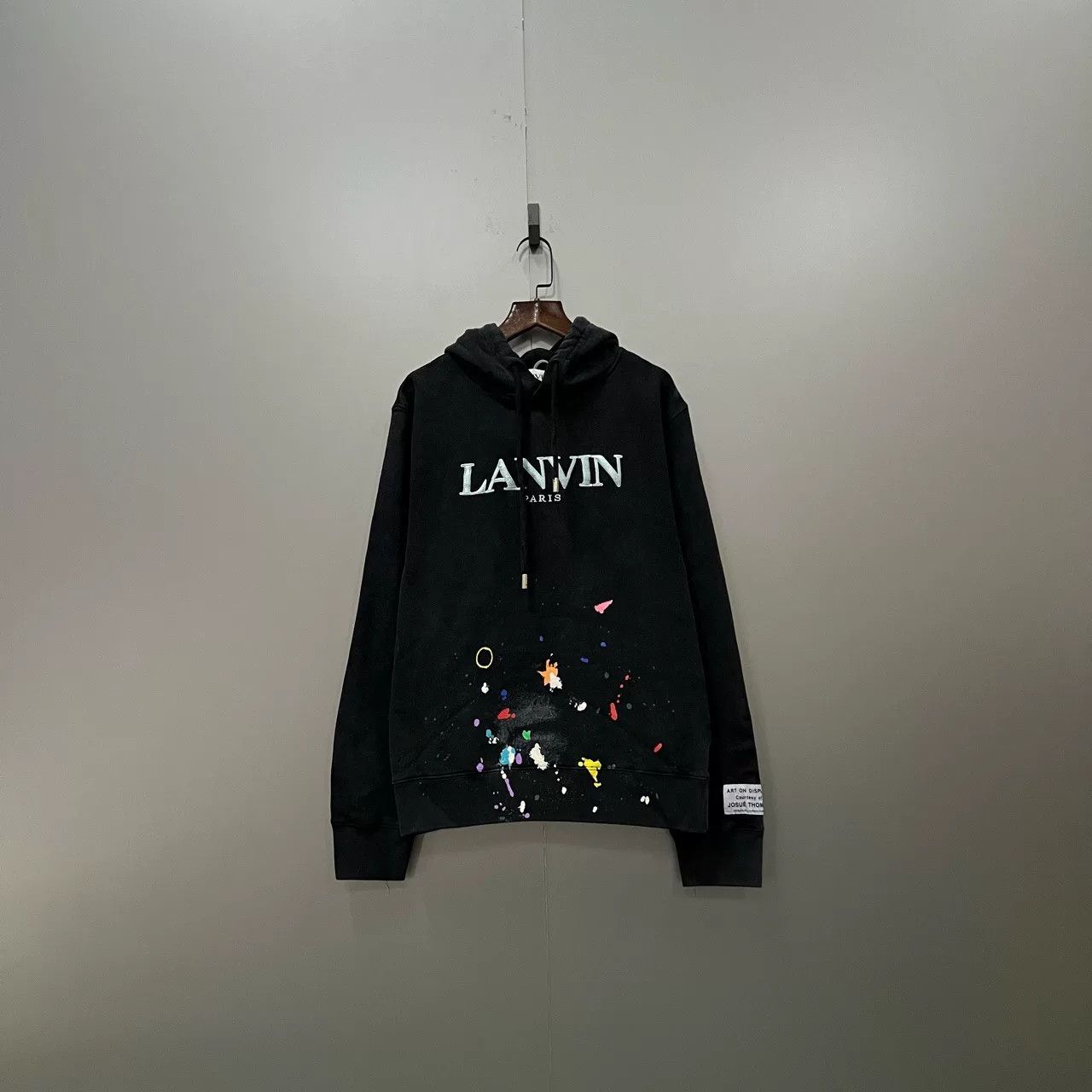 Lanvin lanvin x gallery dept. black hoodie Size US S / EU 44-46 / 1 - 1 Thumbnail