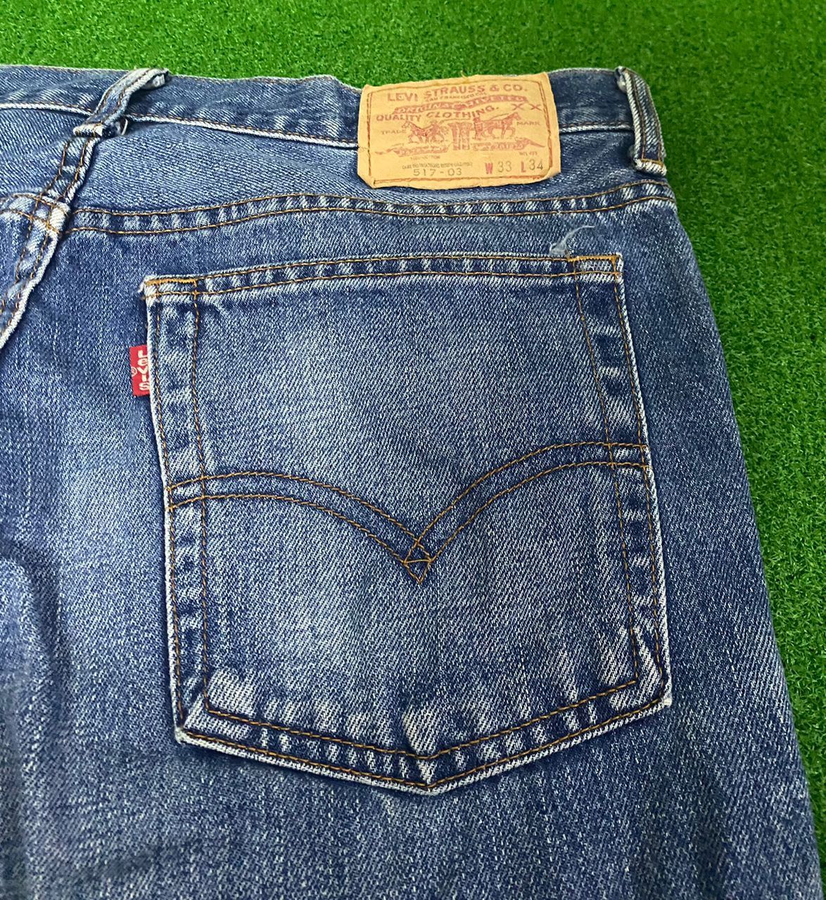 Levi's VINTAGE LEVIS 517 FLARE DENIM JEANS Size US 32 / EU 48 - 15 Thumbnail