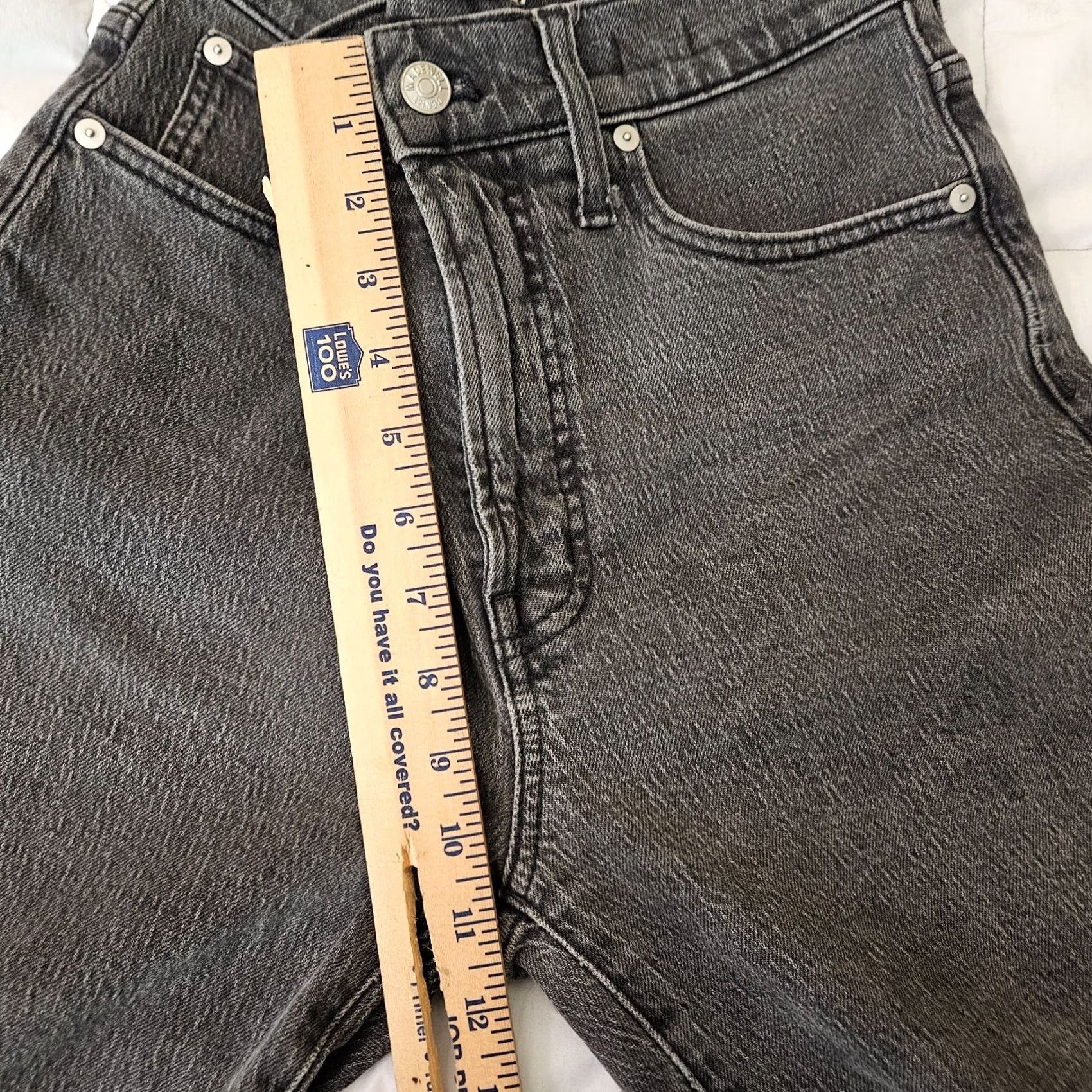 Madewell Madewell The Perfect Vintage Jean Women's Gray Casual Jeans Size 27P Size 27" / US 4 / IT 40 - 5 Thumbnail