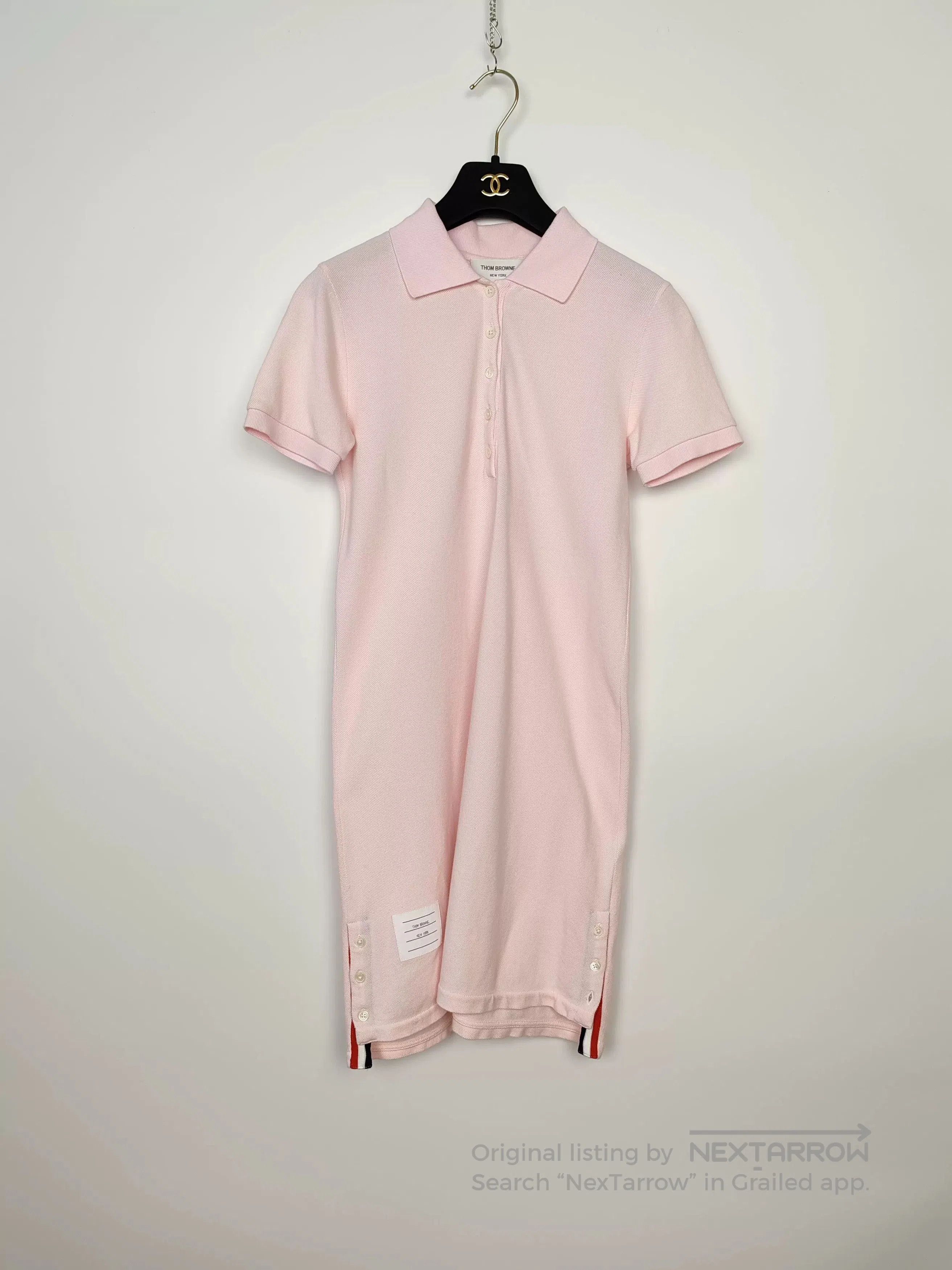 Thom Browne Thom Browne Pink Striped Dress. Size M / US 6-8 / IT 42-44 - 1 Thumbnail