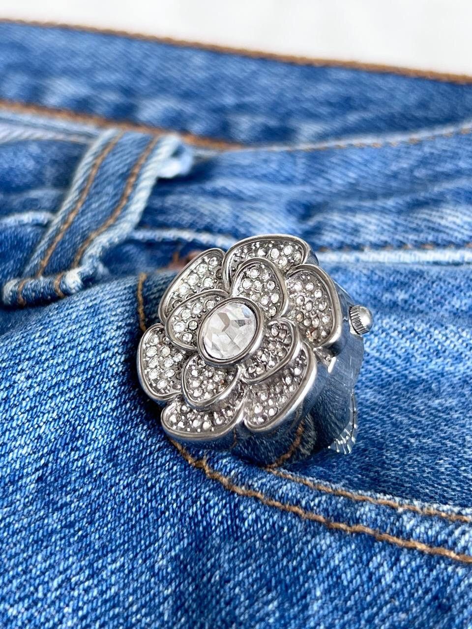 Japanese Brand × Vintage Vintage Japanese style futuristic Watch Chrome Ring Crystal Size ONE SIZE - 5 Thumbnail