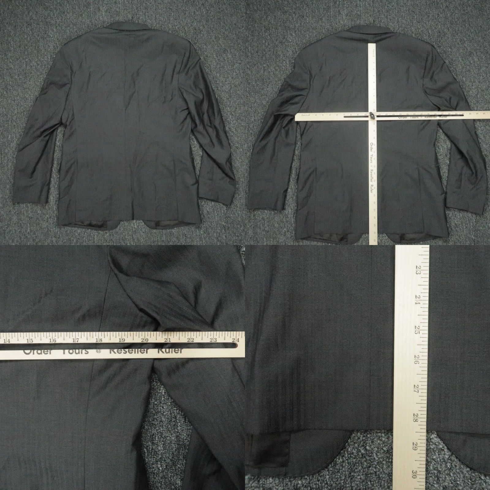 Saks Fifth Avenue Saks Fifth Avenue Blazer 2 Piece Men's 40 Regular Gray Wool Silk Sport Coat Size 40R - 8 Thumbnail