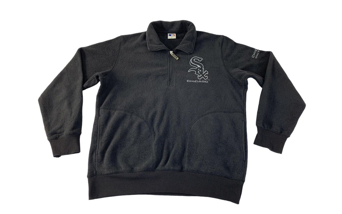 MLB Hype MLB Chicago White Sox Half Zip Fluffy Fleece Jacket Size US XL / EU 56 / 4 - 1 Thumbnail