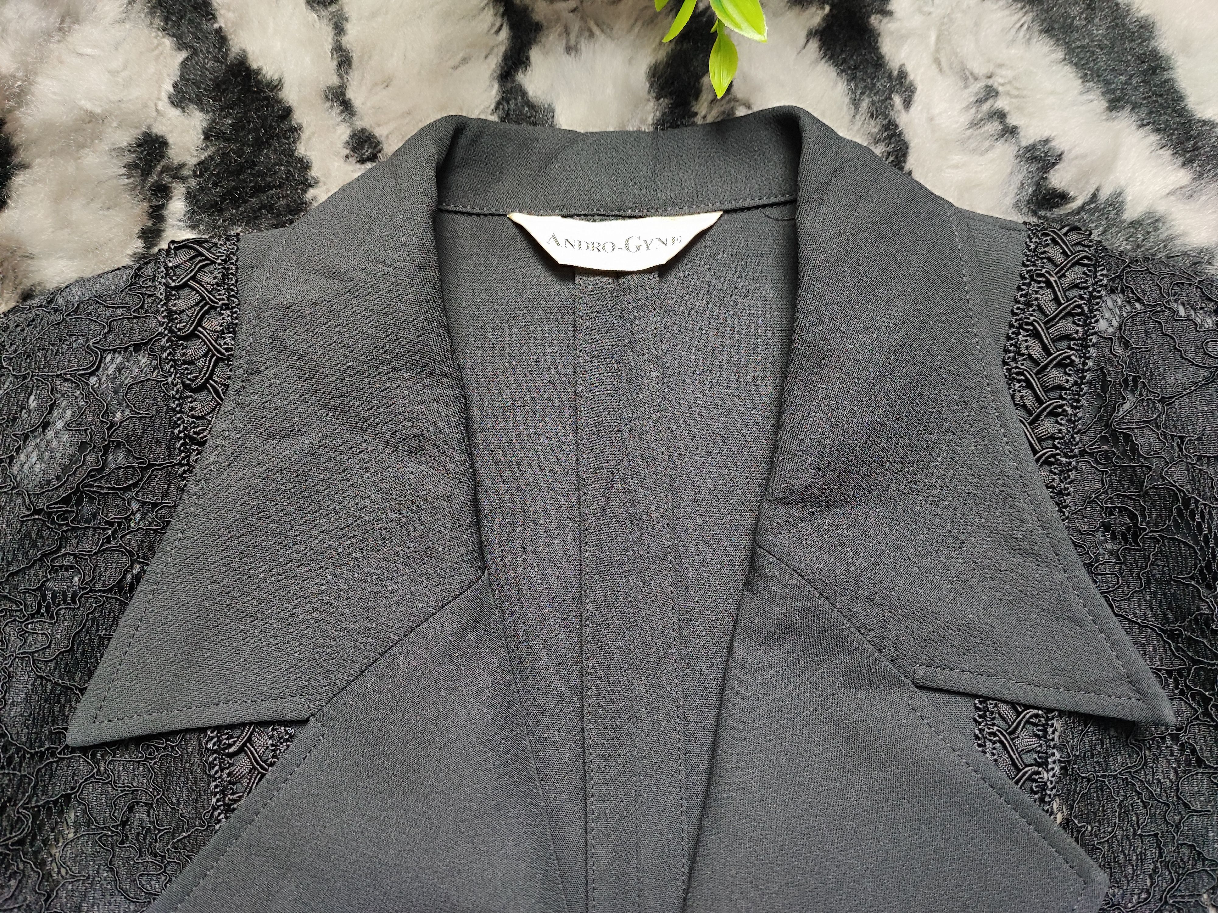 Japanese Brand Vintage Andro Gyne Black Net Blouse Size S / US 4 / IT 40 - 10 Thumbnail