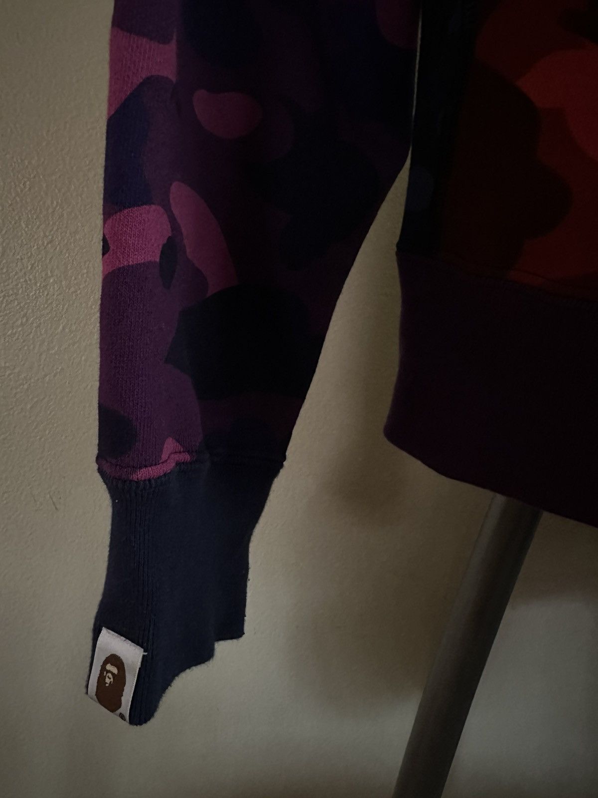 Bape COLOR CAMO FULL ZIP SHARK HOODIE (PURPLE) Size US L / EU 52-54 / 3 - 5 Thumbnail