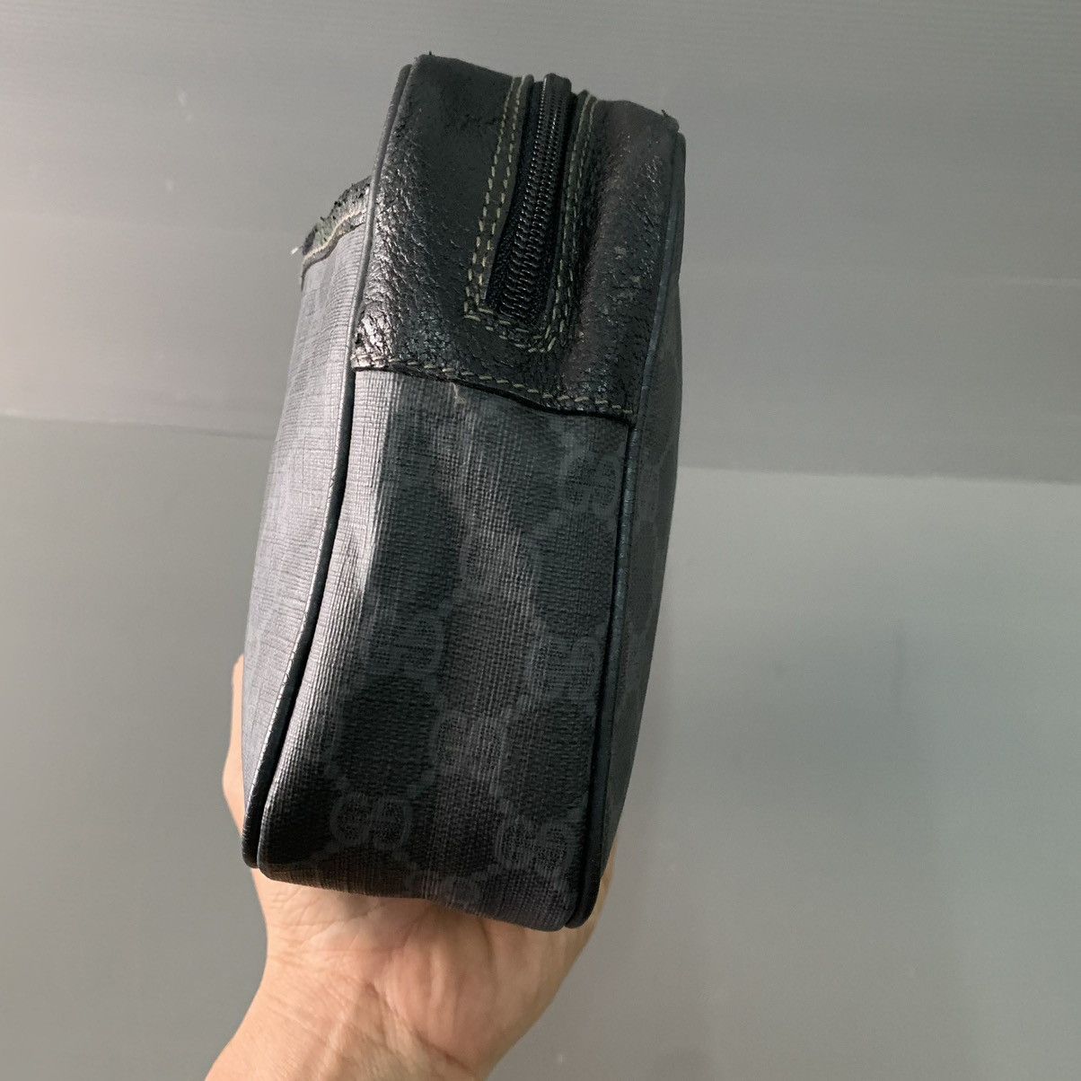 Gucci Gucci Black Monogram Vintage Clutch Bag Size ONE SIZE - 7 Thumbnail