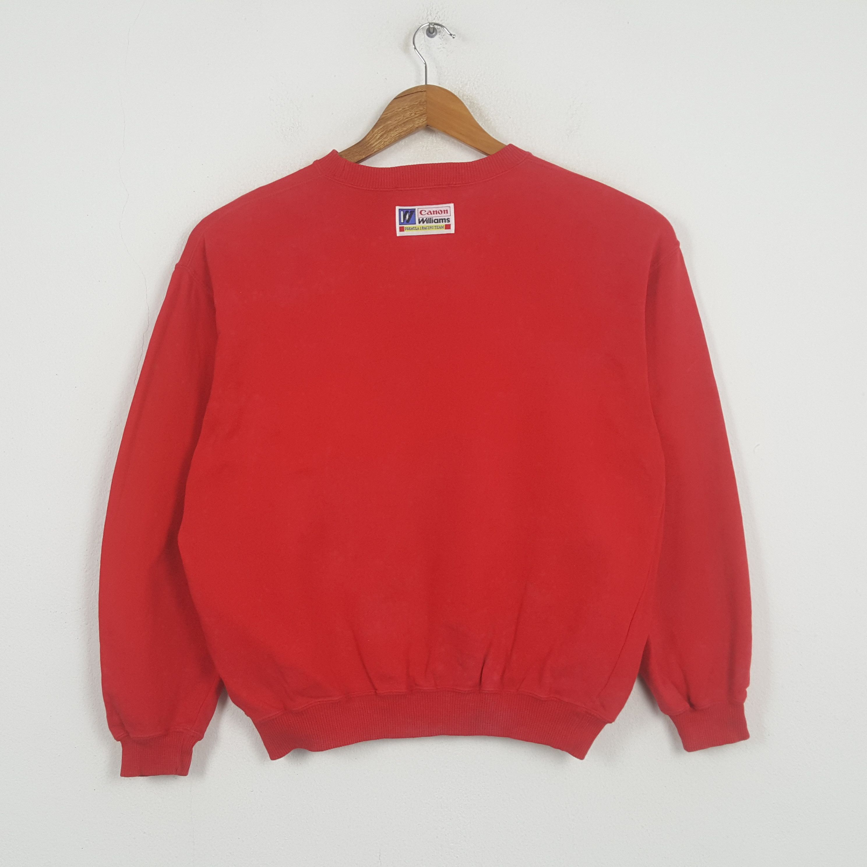 Canon × Vintage Vintage CANON WILLIAMS F1 Racing Team Sweatshirt C295N6 Size US M / EU 48-50 / 2 - 3 Thumbnail