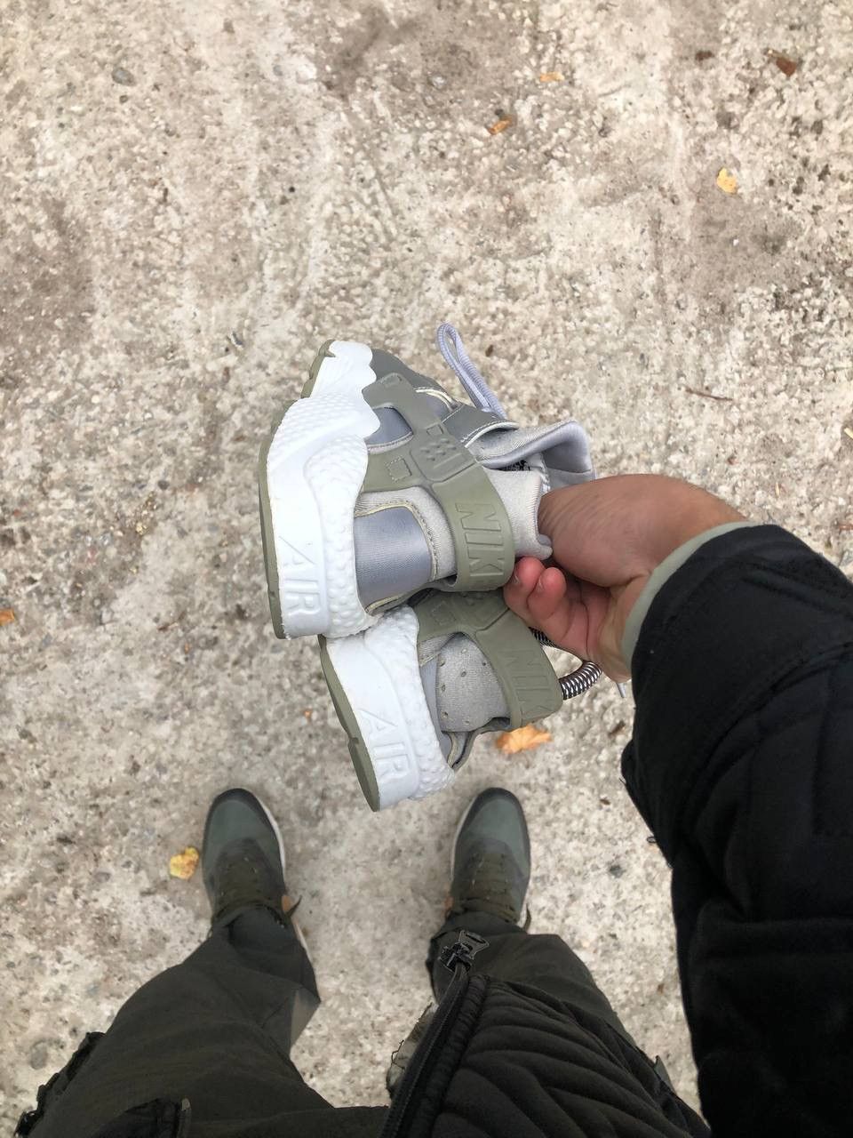 Nike × Vintage VERY RARE NIKE AIR HUARACHE RUNNING SILVER DESIGNER Y2K 90s Size US 8.5 / IT 38.5 - 9 Thumbnail