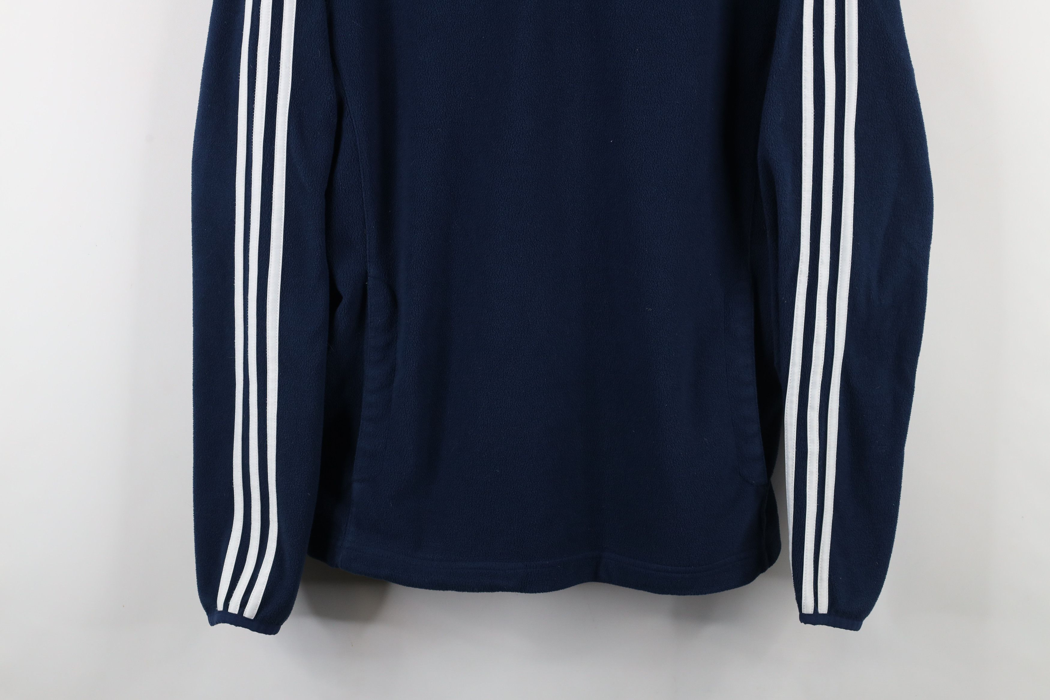 Adidas Vintage Adidas Notre Dame University Half Zip Fleece Sweater Size US L / EU 52-54 / 3 - 3 Thumbnail