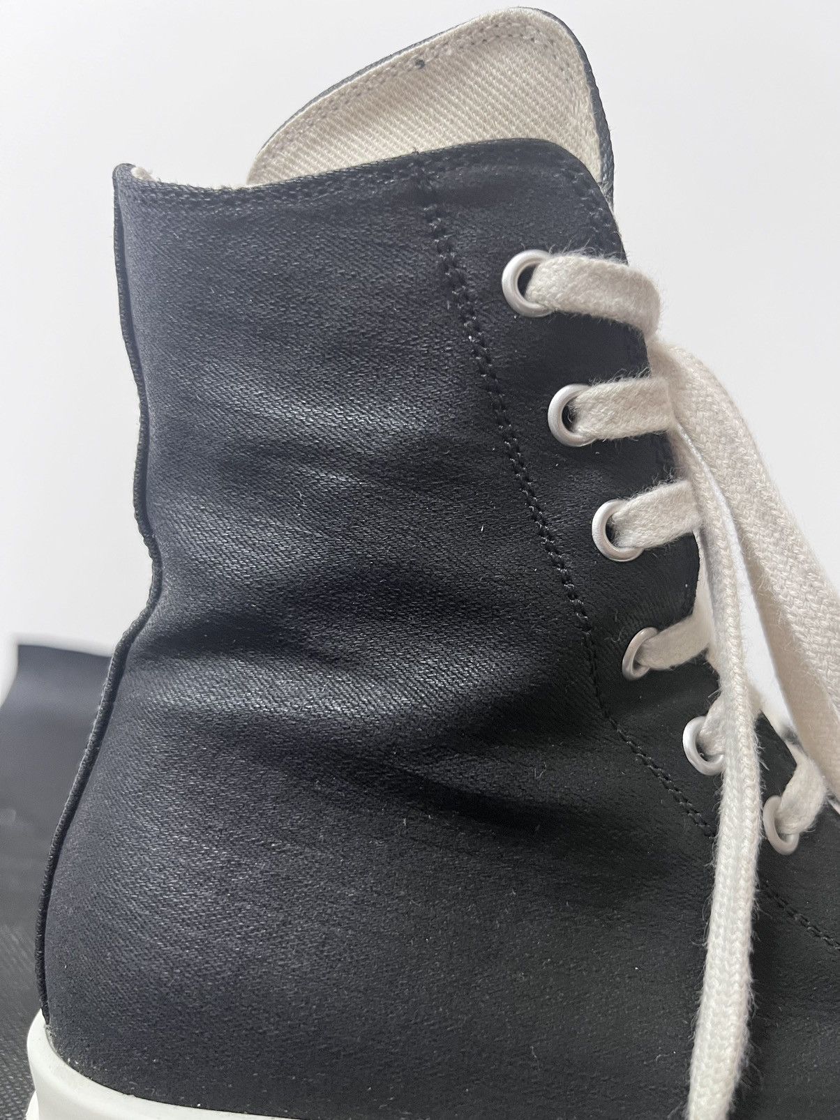 Rick Owens Drkshdw Rick owens drkshdw waxed ramones high top sneakers sz35 Size US 5 / IT 35 - 6 Thumbnail