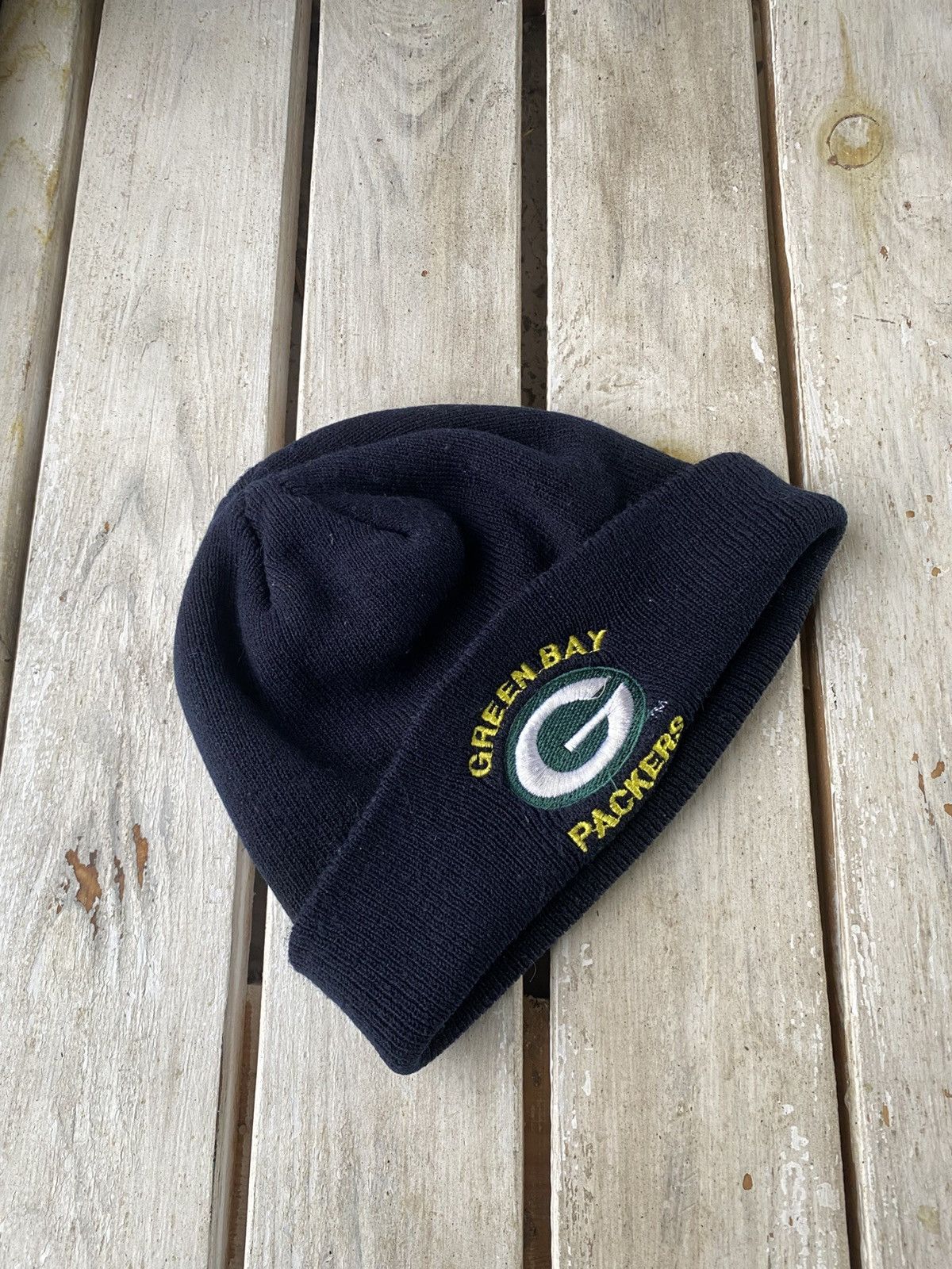 NFL × Vintage Vintage 1991 NFL Greenbay Packers Beanie HAT Size ONE SIZE - 1 Thumbnail