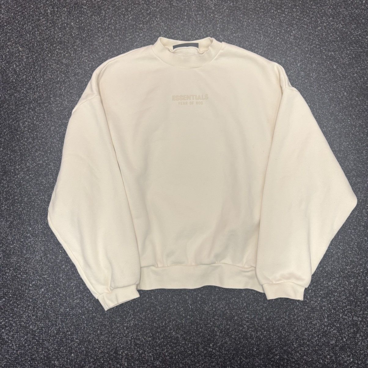 Essentials Fear Of God Essentials Crewneck Cream Size US M / EU 48-50 / 2 - 1 Thumbnail