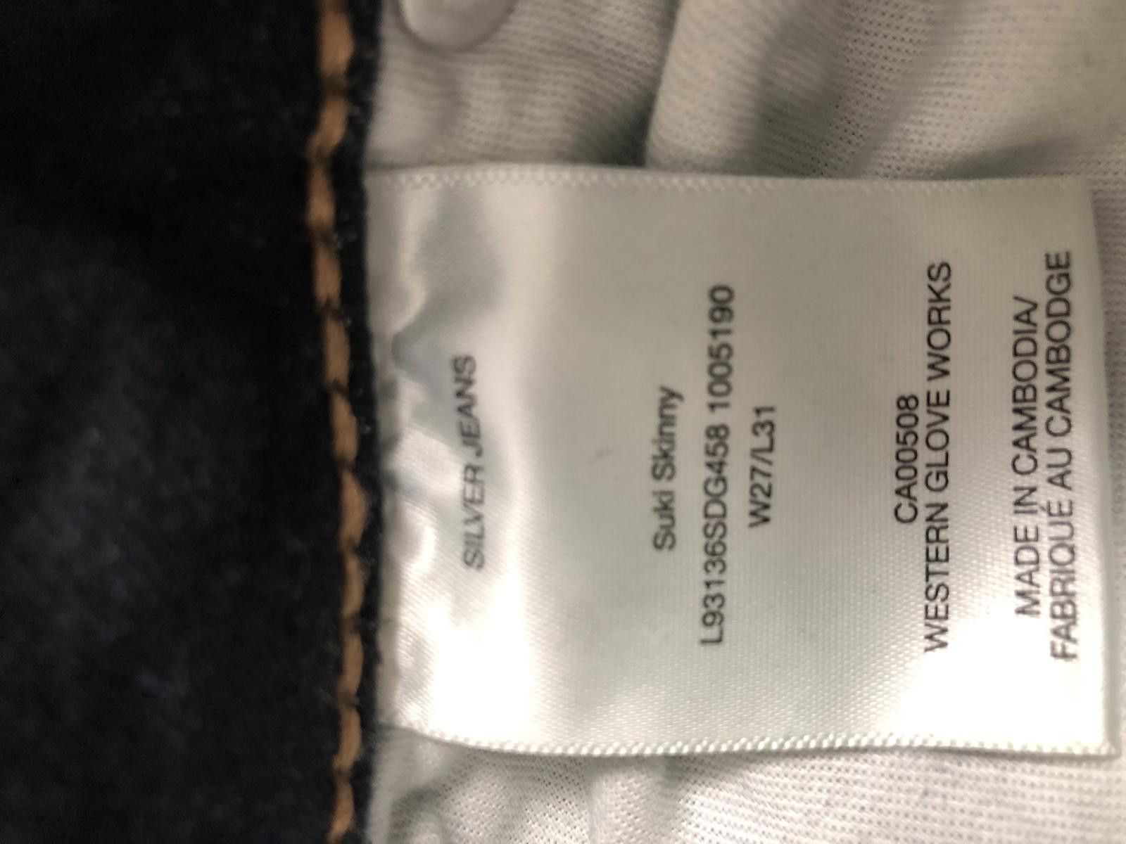 Silver Jeans Co. Stylish Silver Jeans Co. Dark Wash Skinny Jeans Size 27" / US 4 / IT 40 - 6 Thumbnail