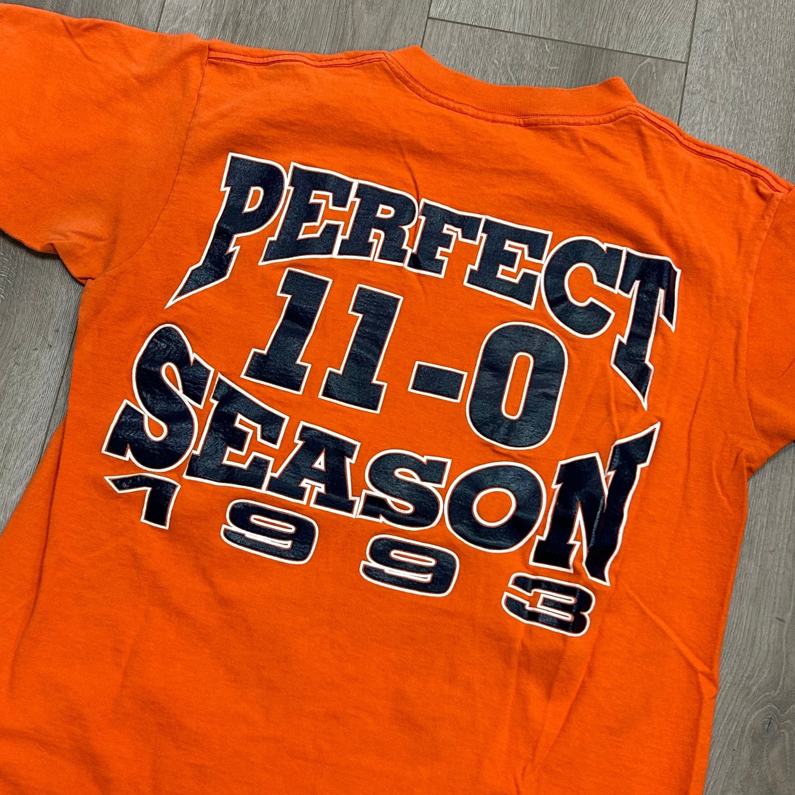 Vintage Vintage 1993 Auburn University Perfect Season Orange Tee Size US M / EU 48-50 / 2 - 5 Thumbnail