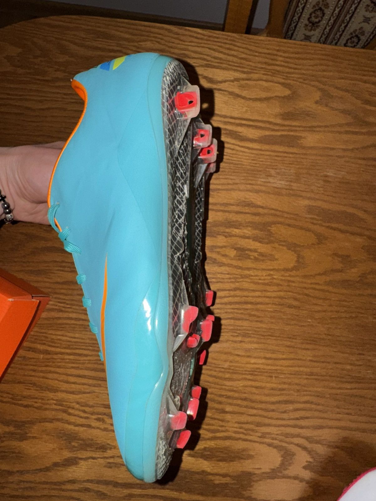 Nike Nike Mercurial VIII Blue Laser Orange Size US 10.5 / EU 43-44 - 8 Thumbnail