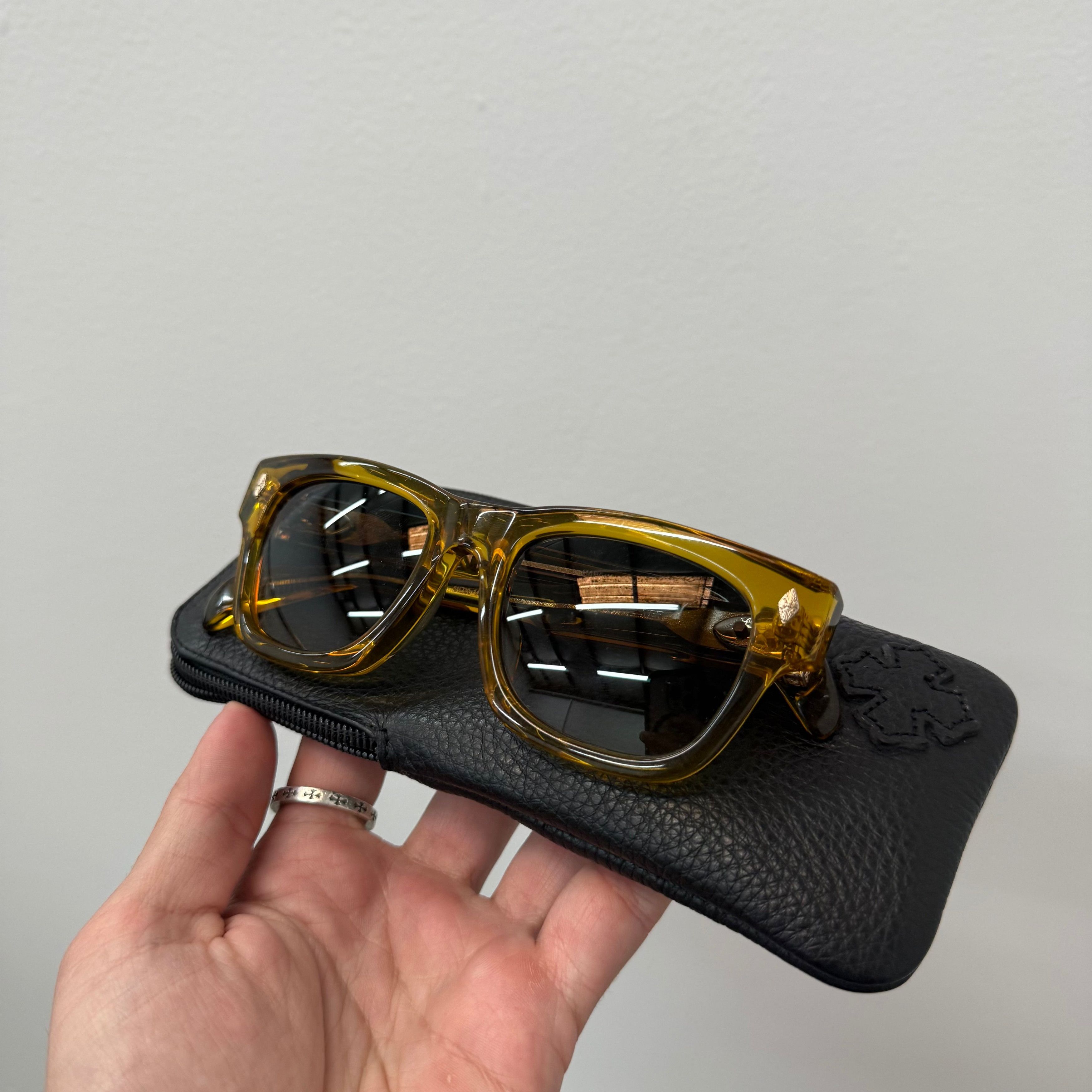 Chrome Hearts Chrome Hearts Dickfitzener Yellow Sunglasses Size ONE SIZE - 1 Thumbnail